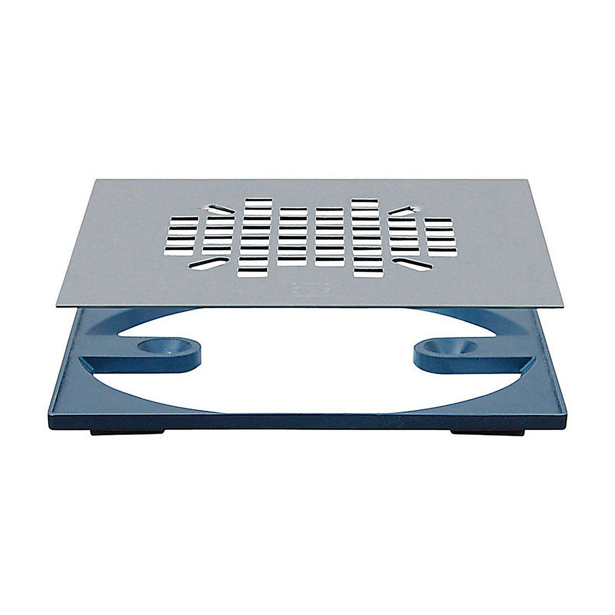 Sioux Chief 821-2QAS 4-3/8 in. Chrome Square Stainless Steel Floor Drain Strainer