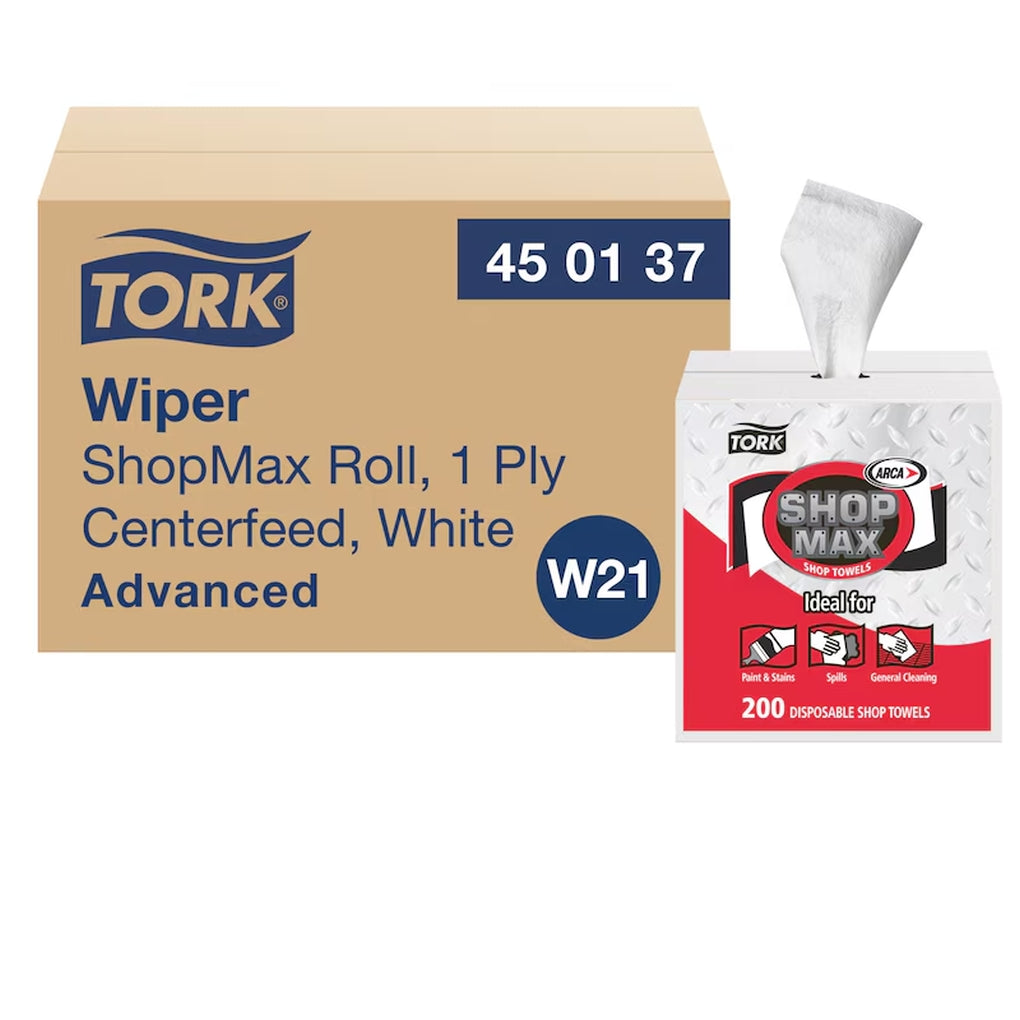 450137 Tork/Essity Advanced ShopMax Wiper 450, Centerfeed 4/Case