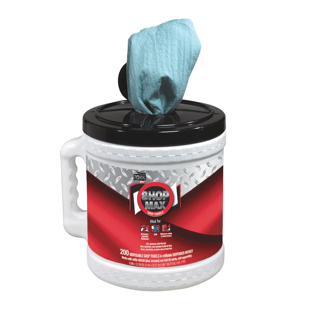 450340 Tork/Essity ShopMax Wiper 450, Centerfeed Dry Wipe Bucket 2/Case