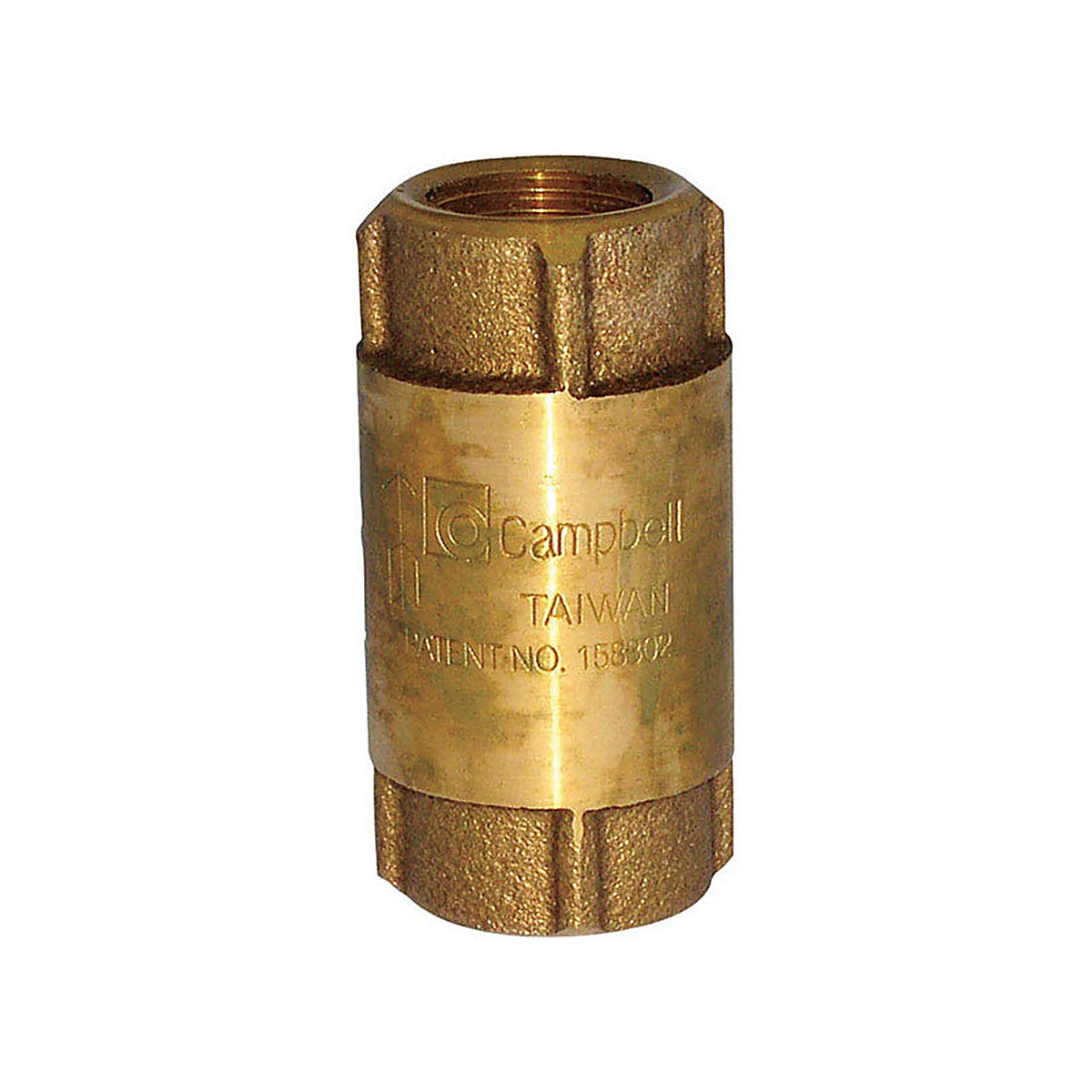 Campbell CV-2TLF 1/2 in. Dia. x 1/2 in. Dia. Red Brass Spring Loaded Check Valve