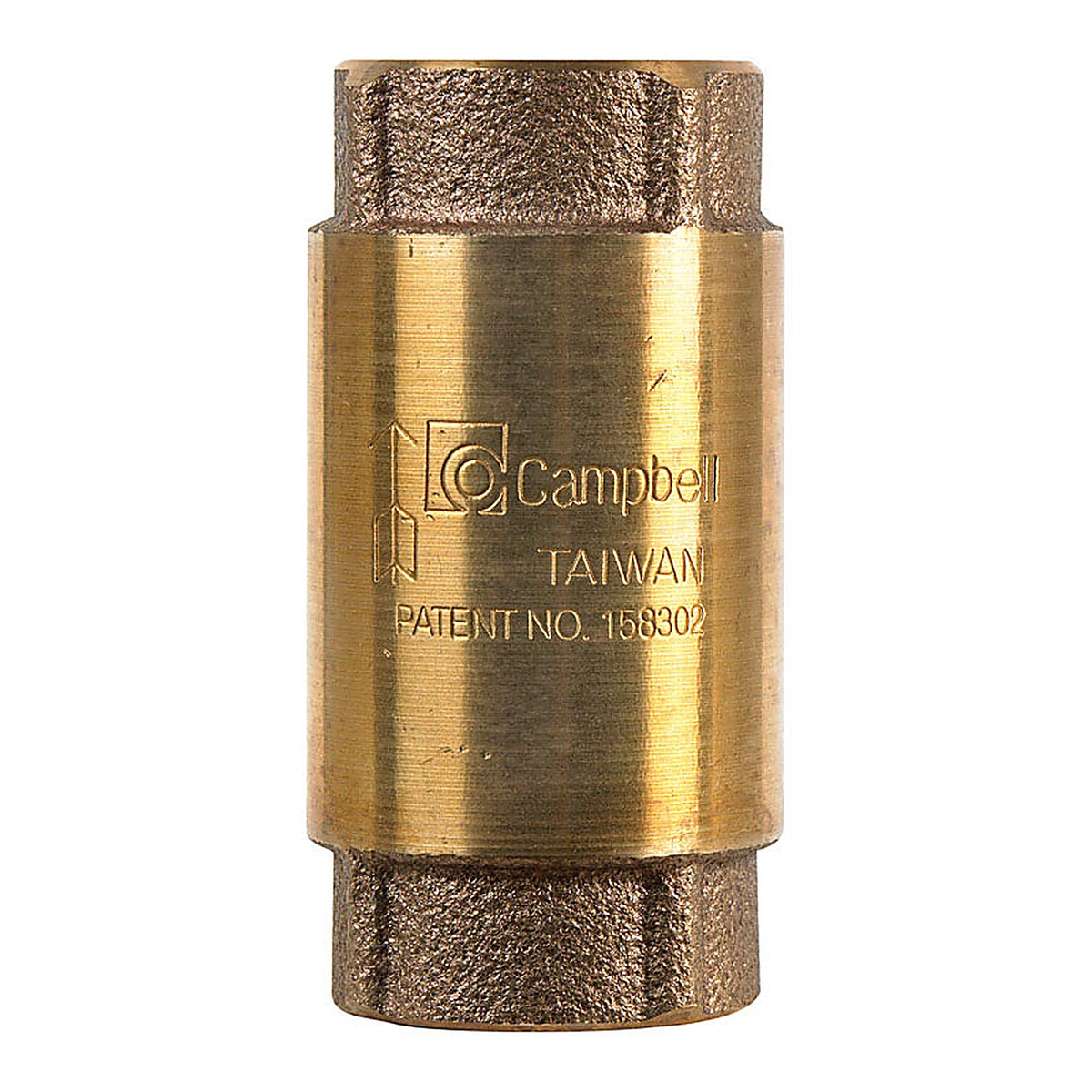 Campbell CV-3TLF 3/4 in. Dia. x 3/4 in. Dia. Red Brass Spring Loaded Check Valve