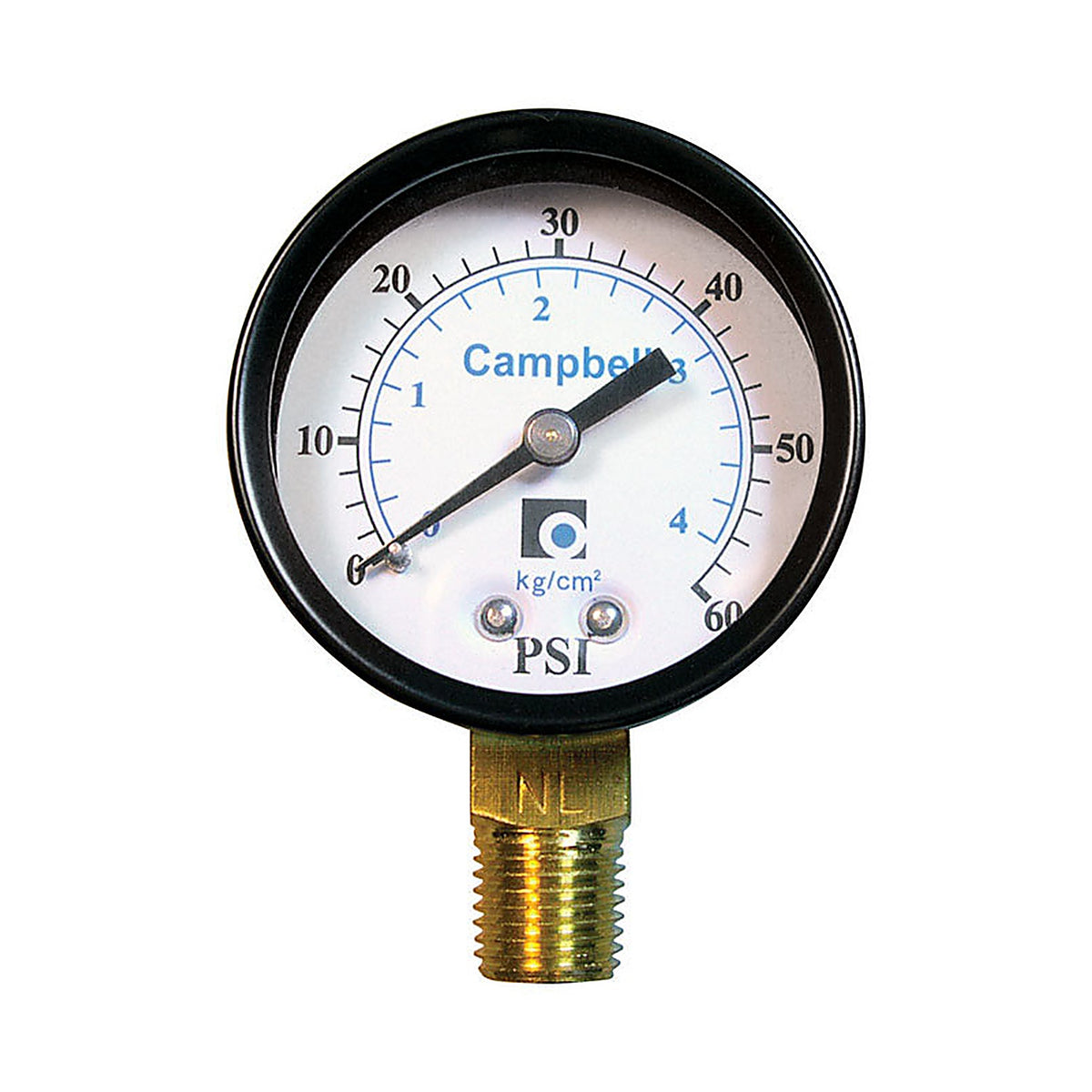 Campbell PG4T-NL Pressure Gauge 60 psi