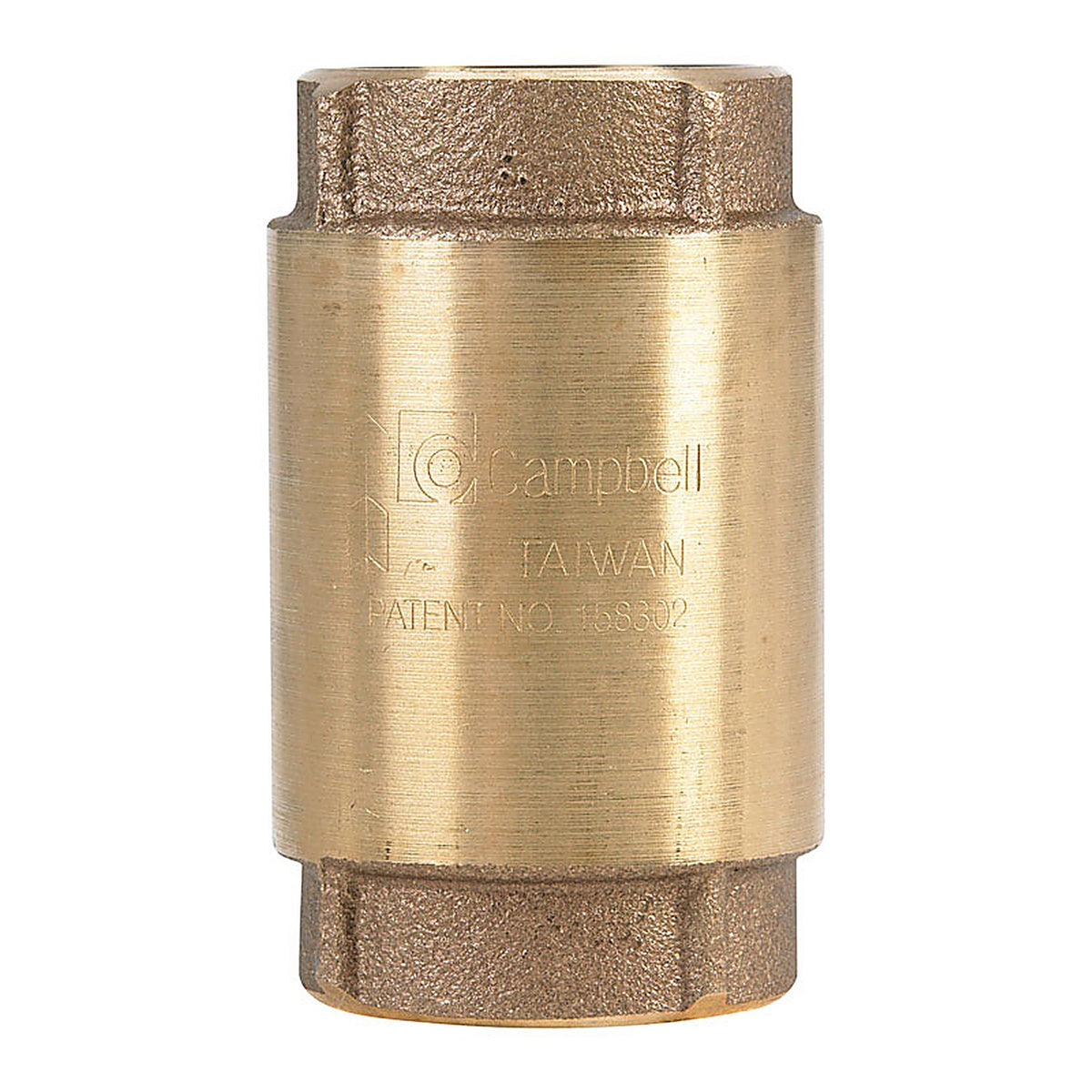 Campbell CV-5TLF 1-1/4 in. Dia. x 1-1/4 in. Dia. Red Brass Spring Loaded Check Valve