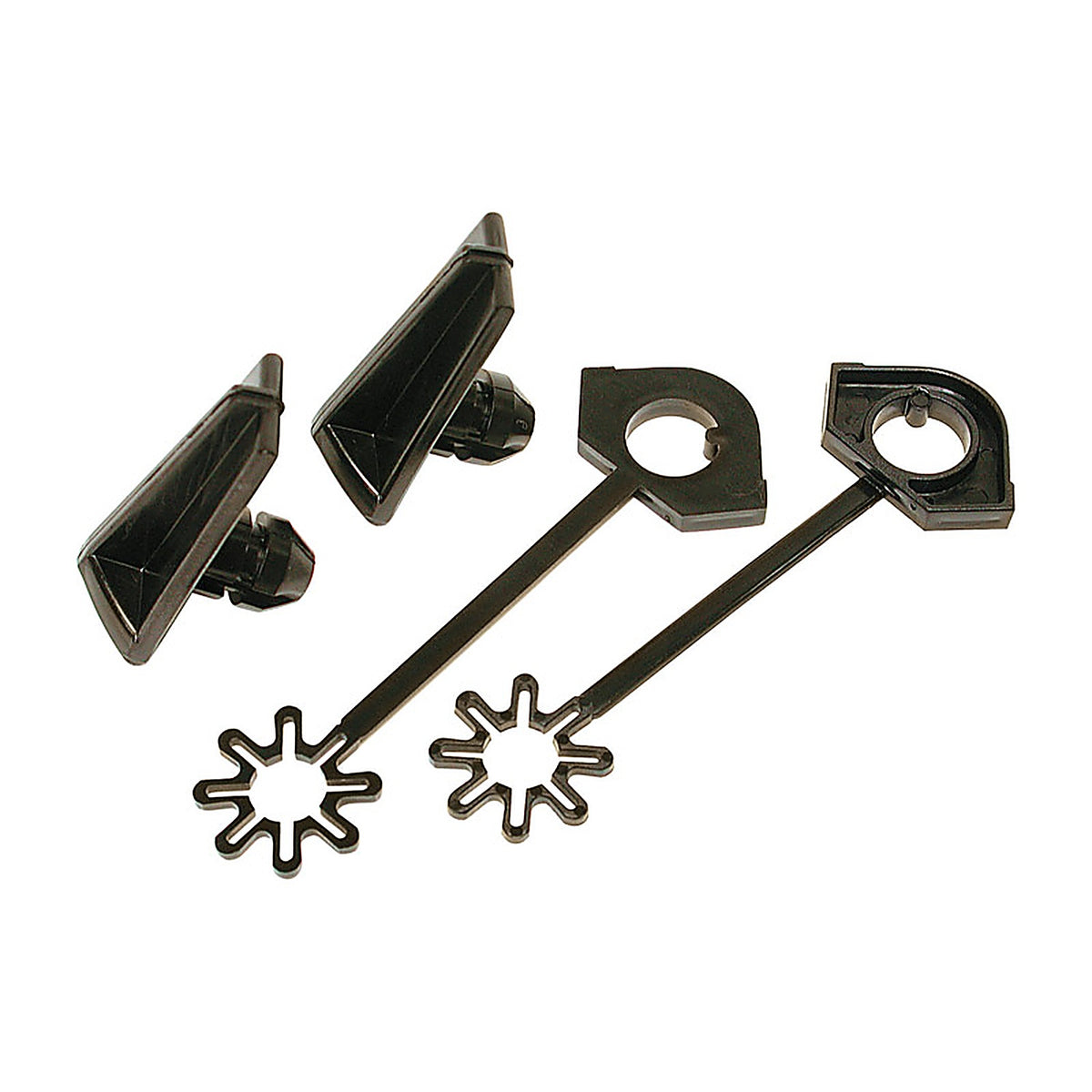 Dial 4793 3/4 in. H x 4-3/4 in. W Polypropylene Black Corner Wire Latch