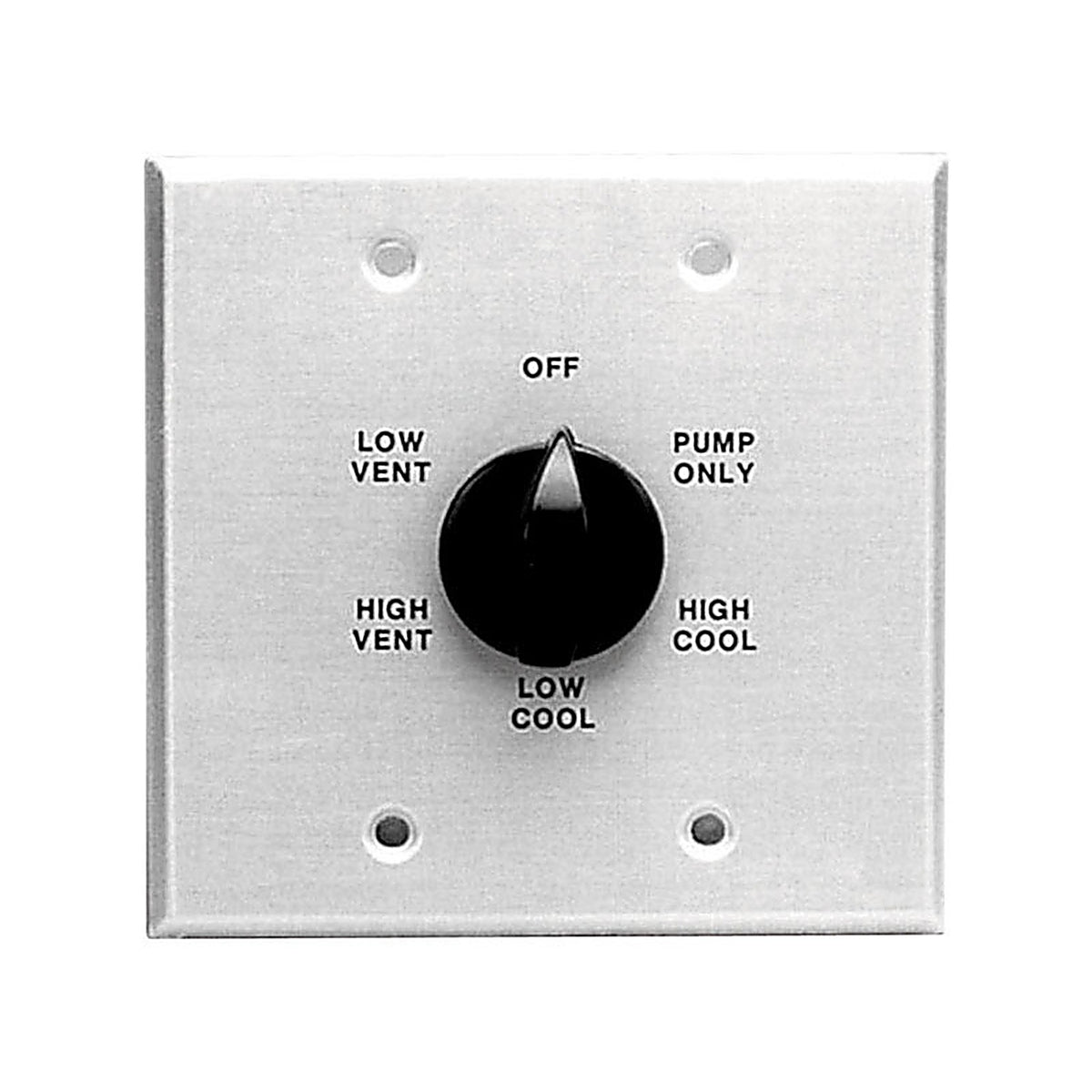 Dial 7131 1-1/4 in. H x 5-3/4 in. W Metal Black Evaporative Cooler Wall Switch