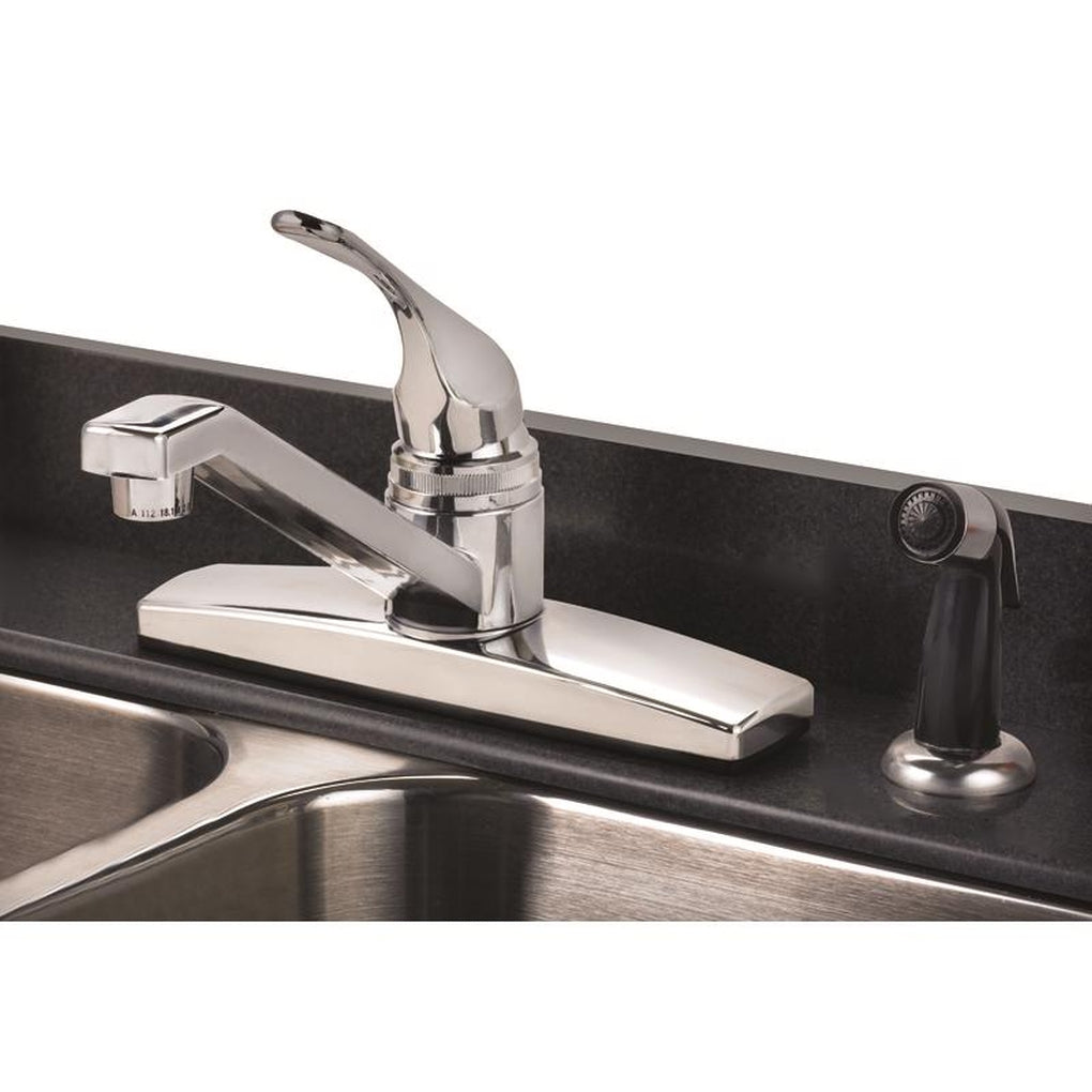 Home Plus 8348-CP One Handle Chrome Kitchen Faucet