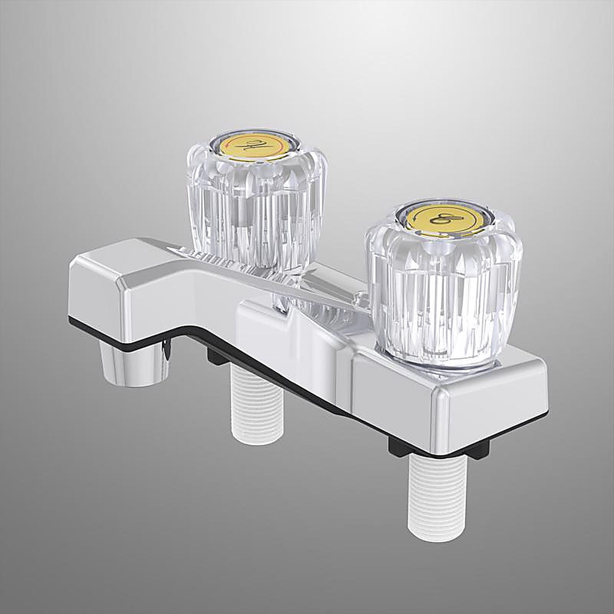 Home Plus 4224CP Traditional Chrome Two Handle Lavatory Faucet 4