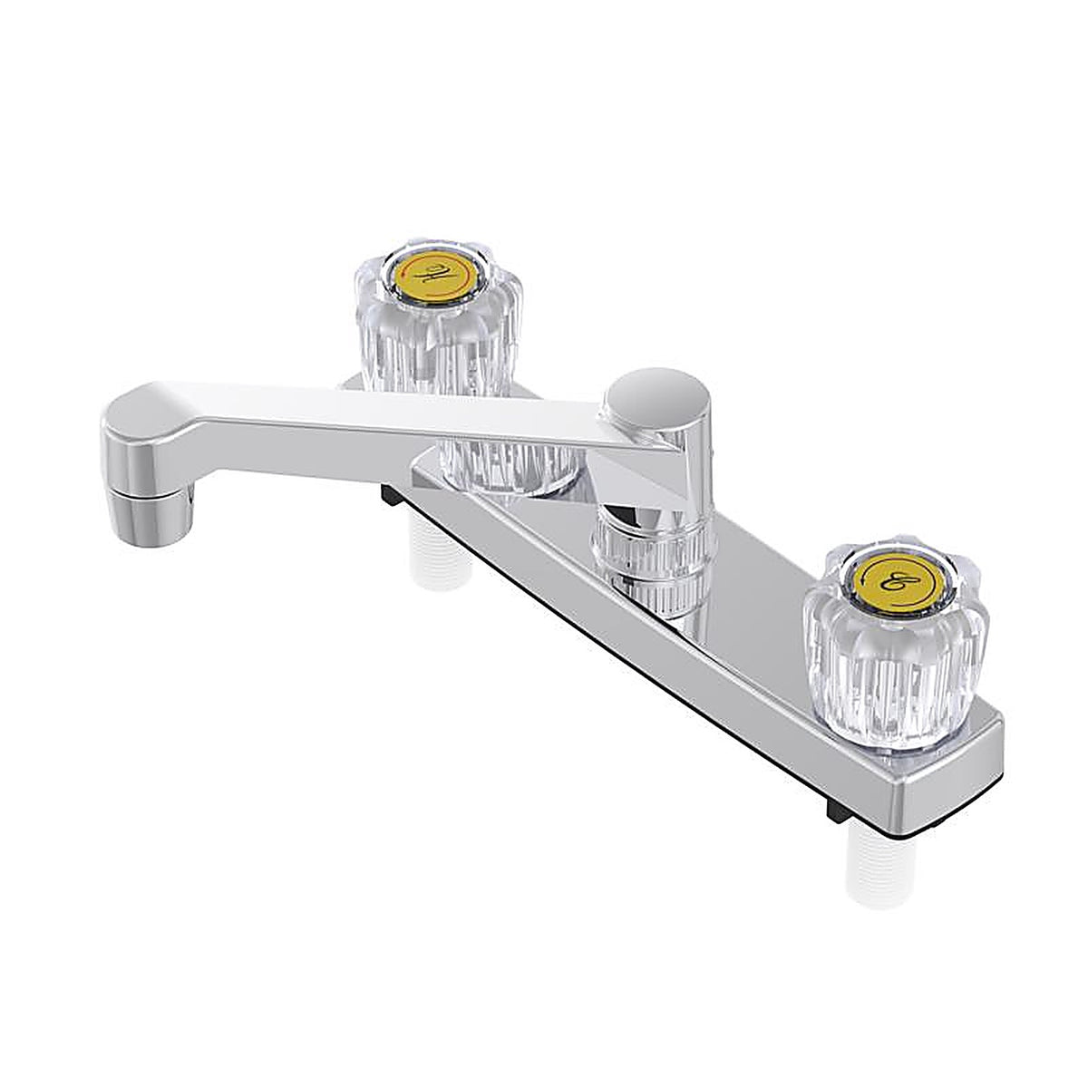 Home Plus 8237CP Two Handle Chrome Kitchen Faucet