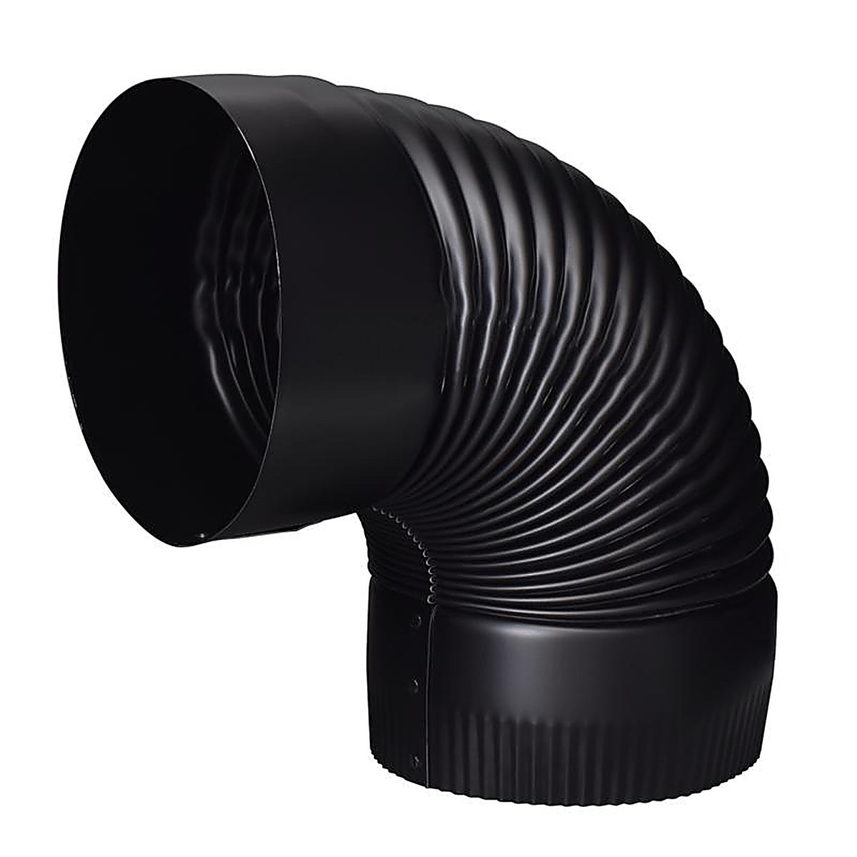 Imperial BM0023 6 in. Dia. x 6 in. Dia. 90 deg. Steel Stove Pipe Elbow