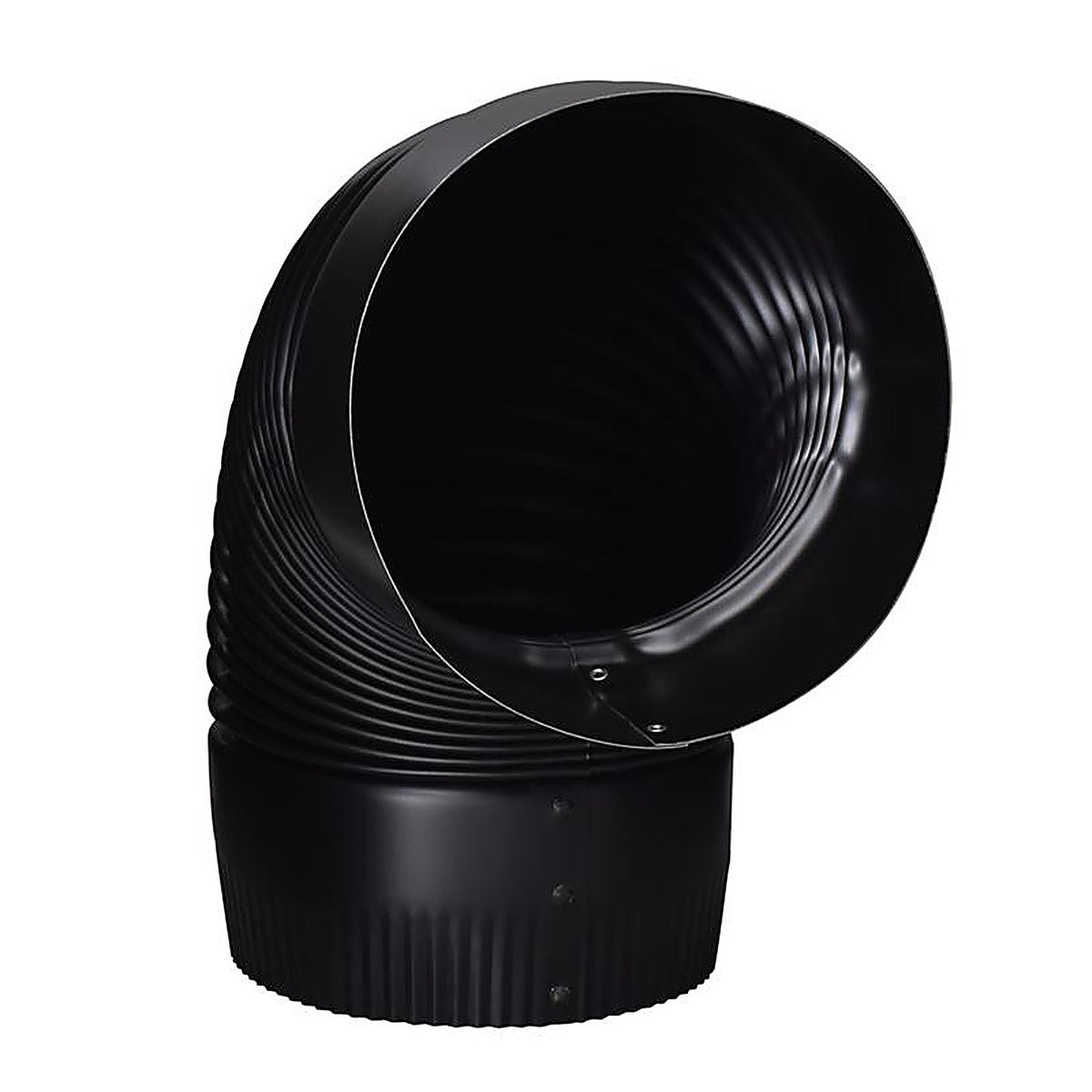 Imperial BM0023 6 in. Dia. x 6 in. Dia. 90 deg. Steel Stove Pipe Elbow