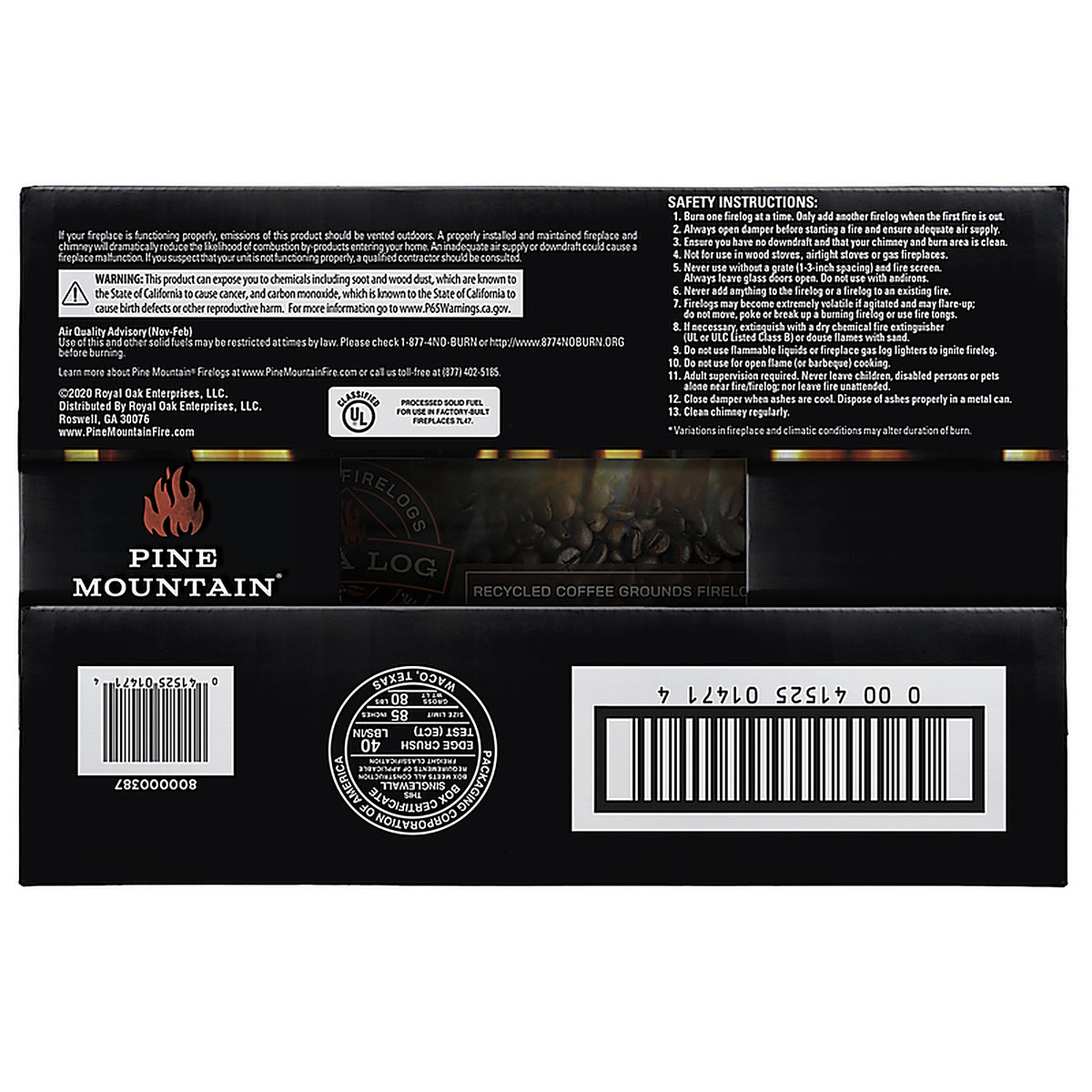 Royal Oak 502-159-806 Pine Mountain Fire Log 4/Pack
