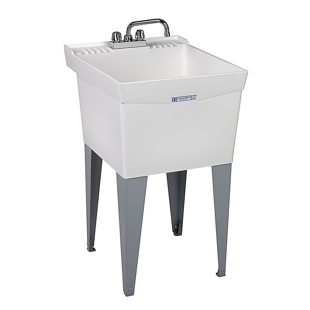 Utilatub 19CF 20 in. W x 24 in. D Single Polypropylene Laundry Tub