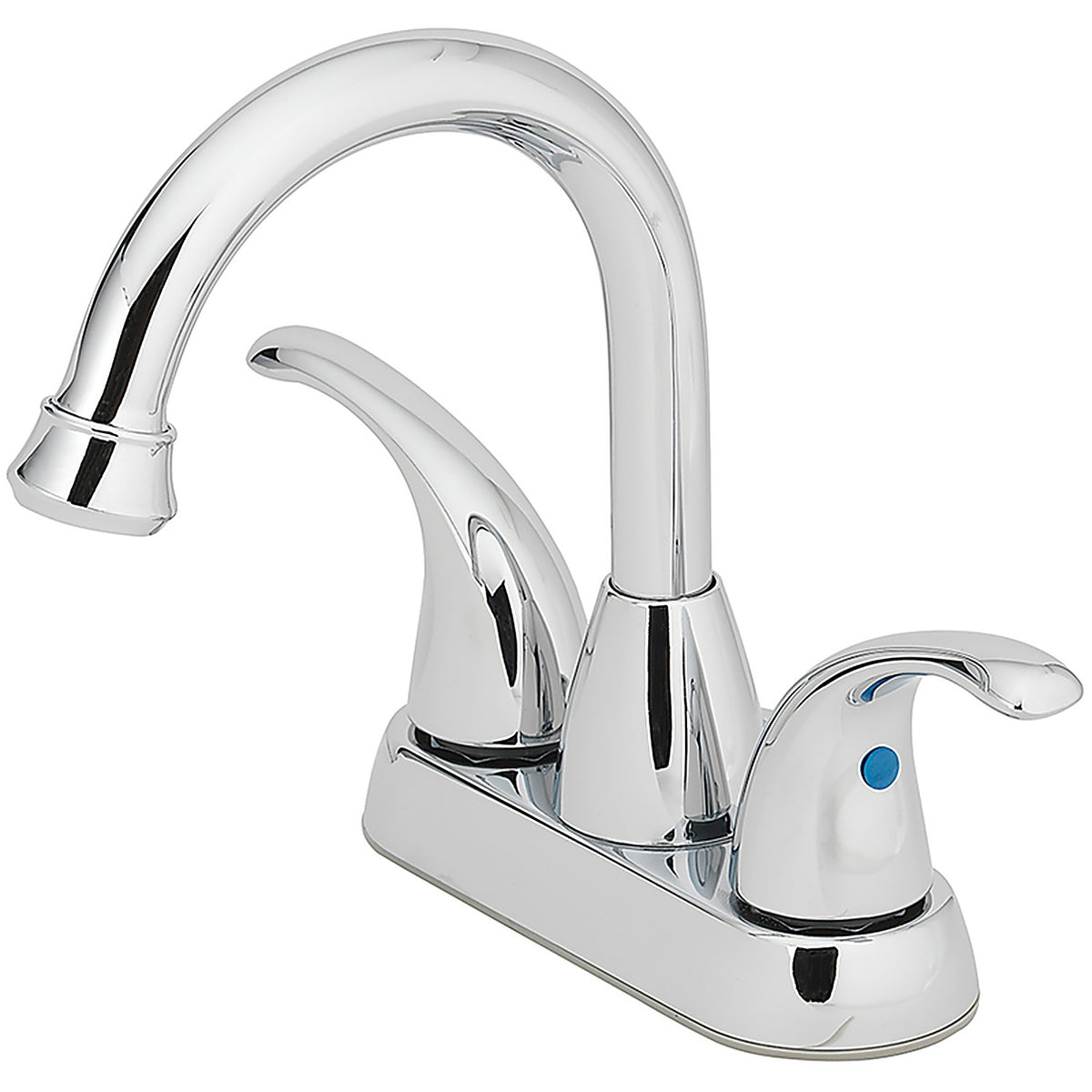 OakBrook 67656W-6001 Coastal Chrome Two Handle Lavatory Pop-Up Faucet 4 in.