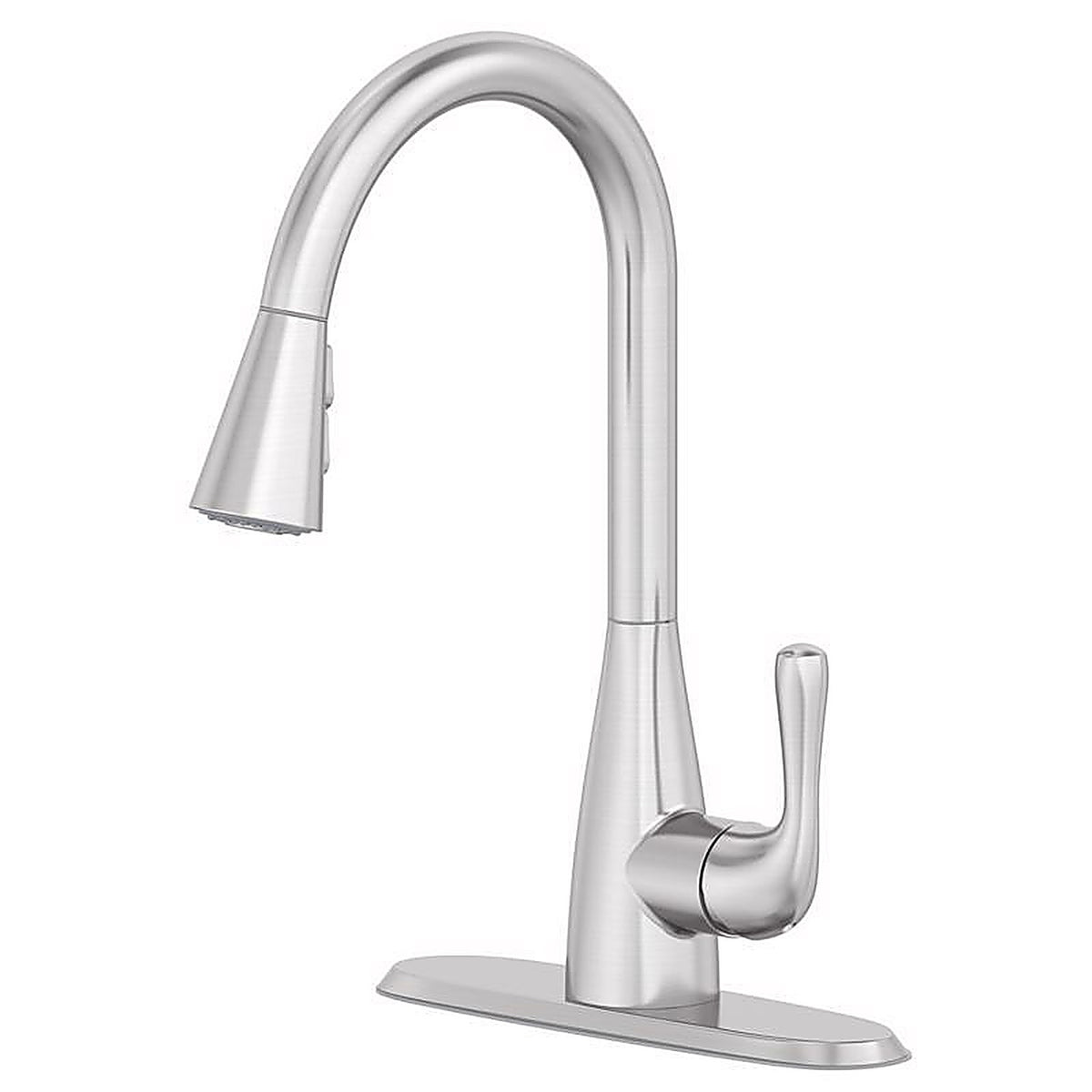OakBrook 3978-K104 Vela One Handle Brushed Nickel Pulldown Kitchen Faucet