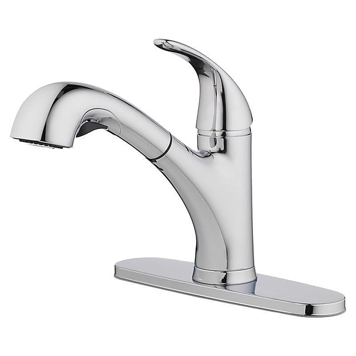 OakBrook 67737-1104 Pacifica One Handle Brushed Nickel Pull Out Kitchen Faucet