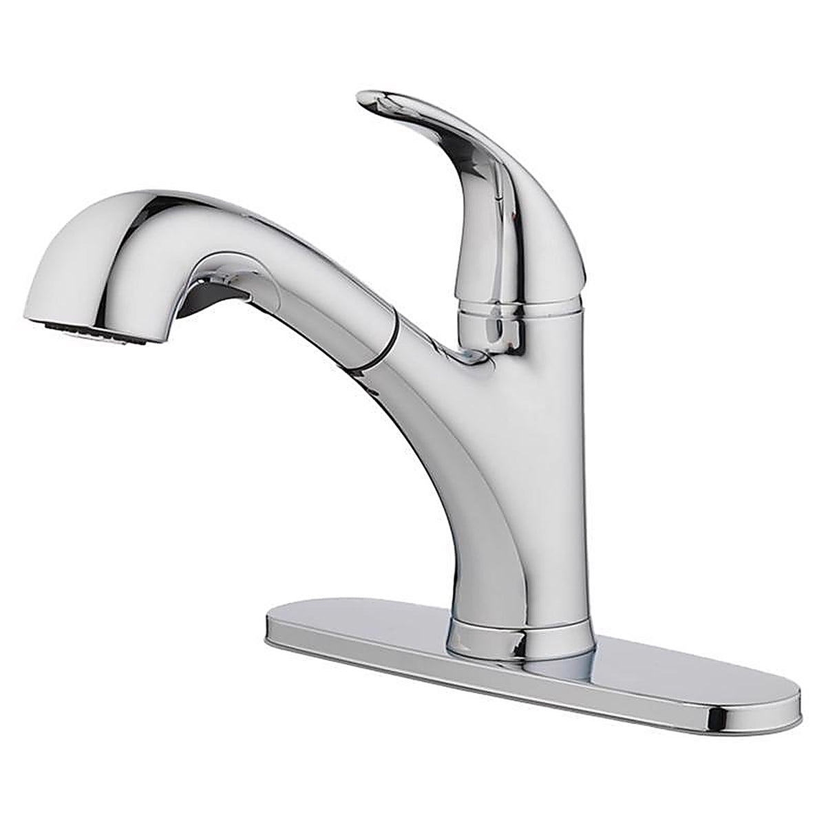 OakBrook 67737-1101 Pacifica One Handle Chrome Pull Out Kitchen Faucet