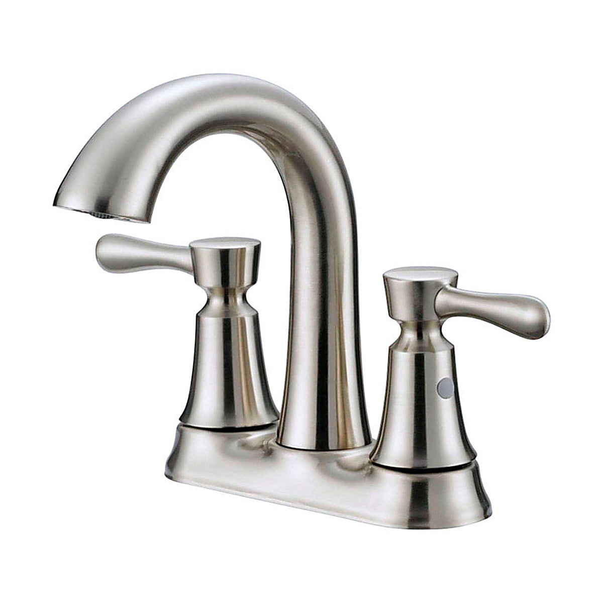 OakBrook 67579W-6304 Verona Brushed Nickel Two Handle Lavatory Pop-Up Faucet 4 in.