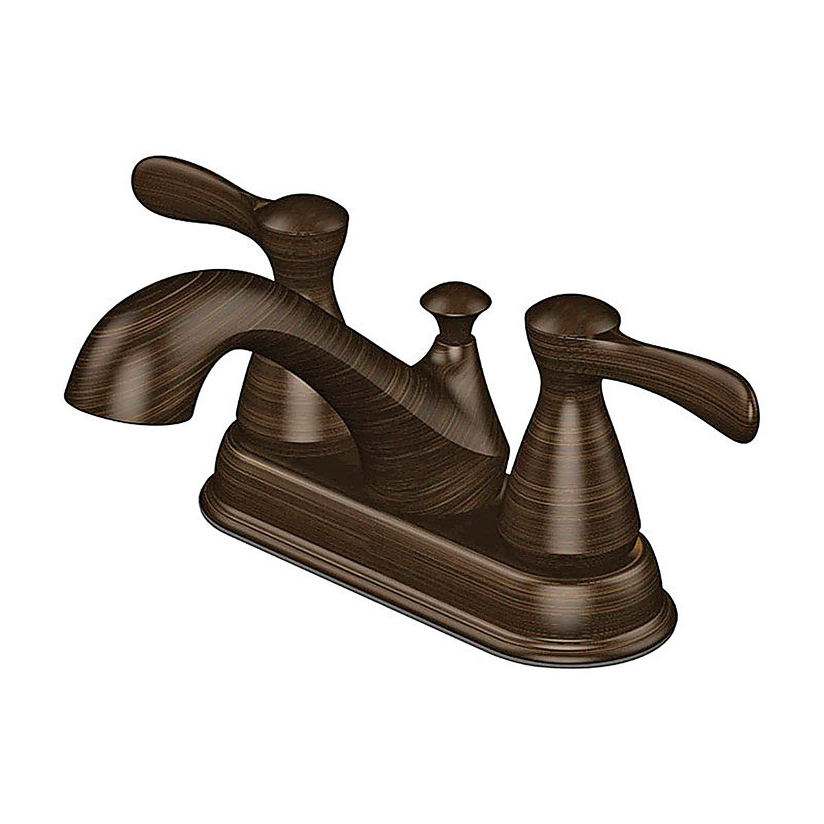 OakBrook 67297W-6027 Oil Rubbed Bronze Two Handle Lavatory Pop-Up Faucet 4 in.