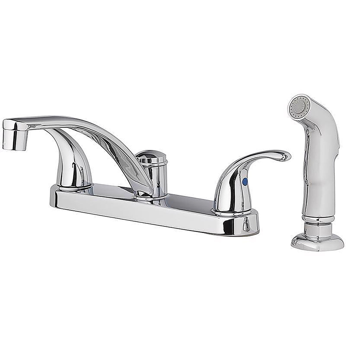 OakBrook 810NC-F5001 Coastal 2 handle Kitchen w/Sprayer Two Handle Chrome Kitchen Faucet Side Sprayer Included