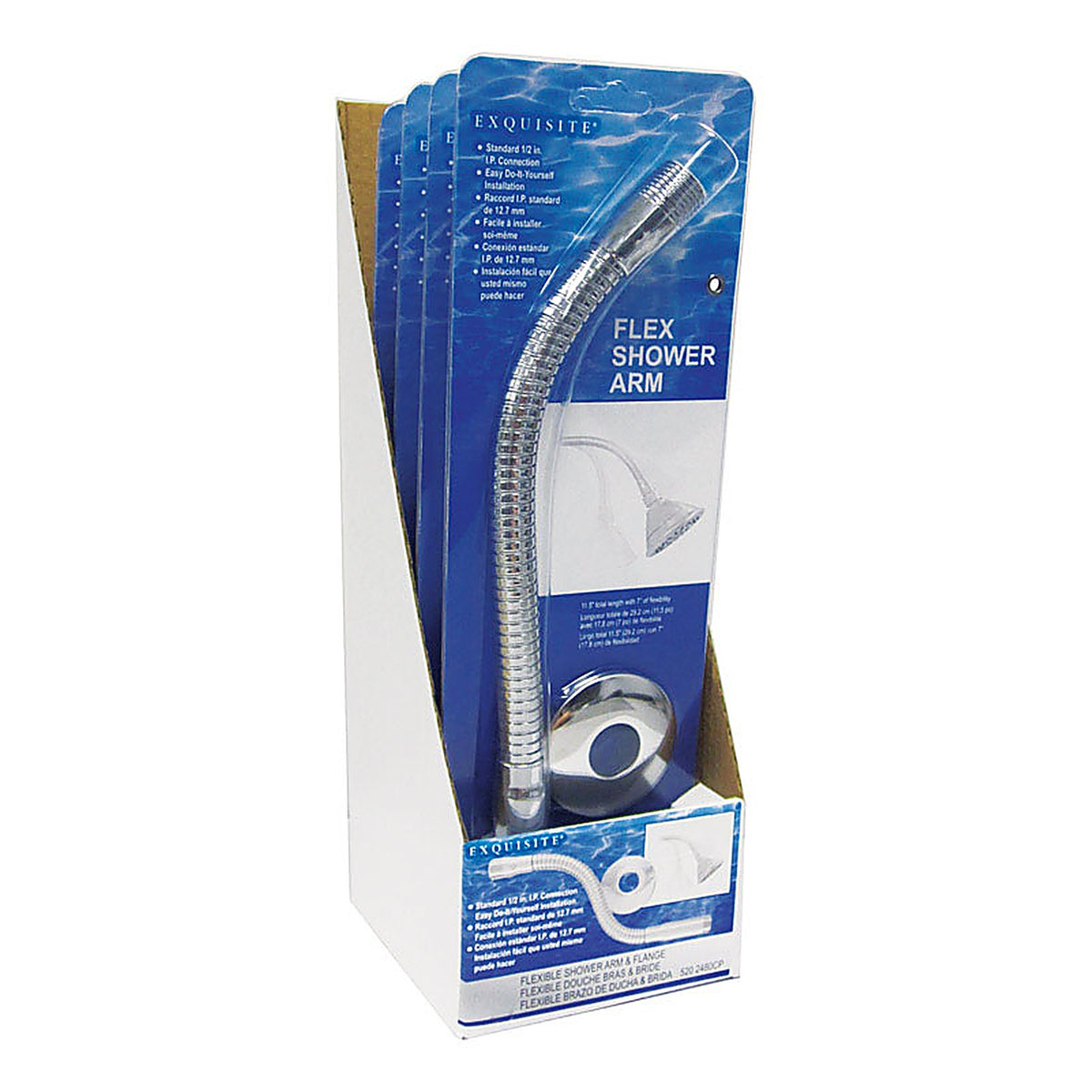 LDR 520 2480CP Exquisite Chrome Stainless Steel Shower Arm