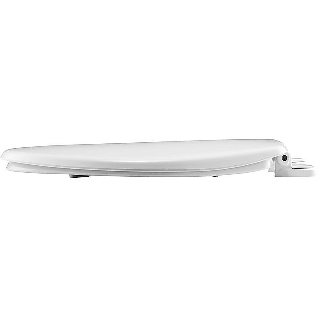 Bemis 80SLOW-000 Mayfair Slow Close Round White Plastic Toilet Seat