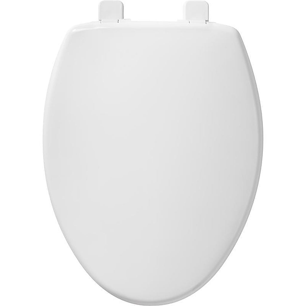 Bemis 180SLOW-000 Mayfair Slow Close Elongated White Plastic Toilet Seat