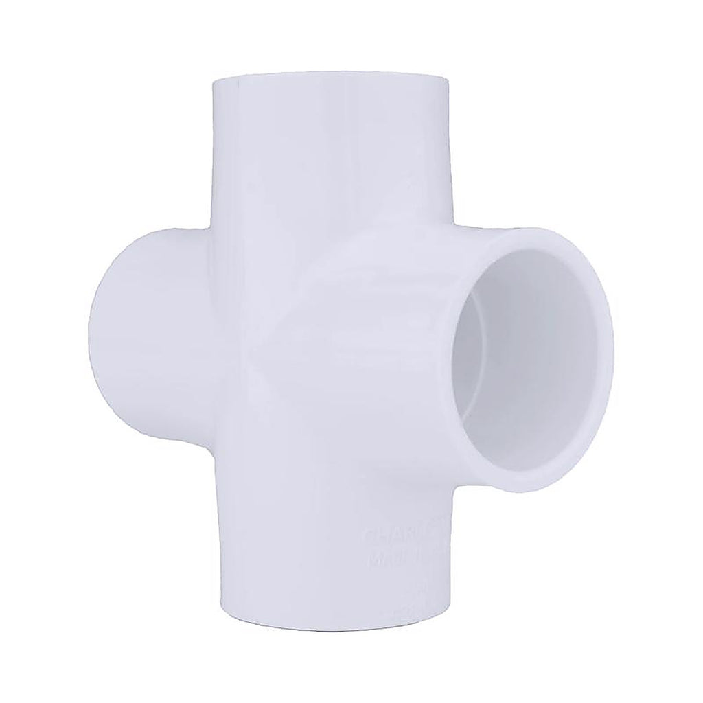 Charlotte Pipe PVC 02410 1000 Schedule 40 1-1/4 in. Slip x 1-1/4 in. Dia. Slip PVC Cross