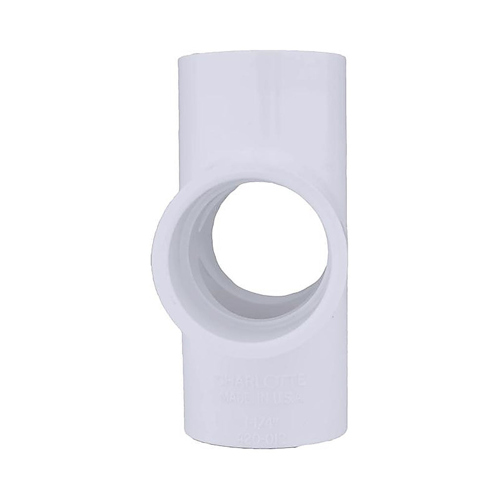 Charlotte Pipe PVC 02410 1000 Schedule 40 1-1/4 in. Slip x 1-1/4 in. Dia. Slip PVC Cross