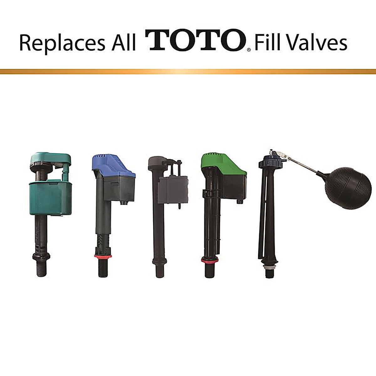 Korky 528GT Genuine TOTO Universal Toilet Fill Valve