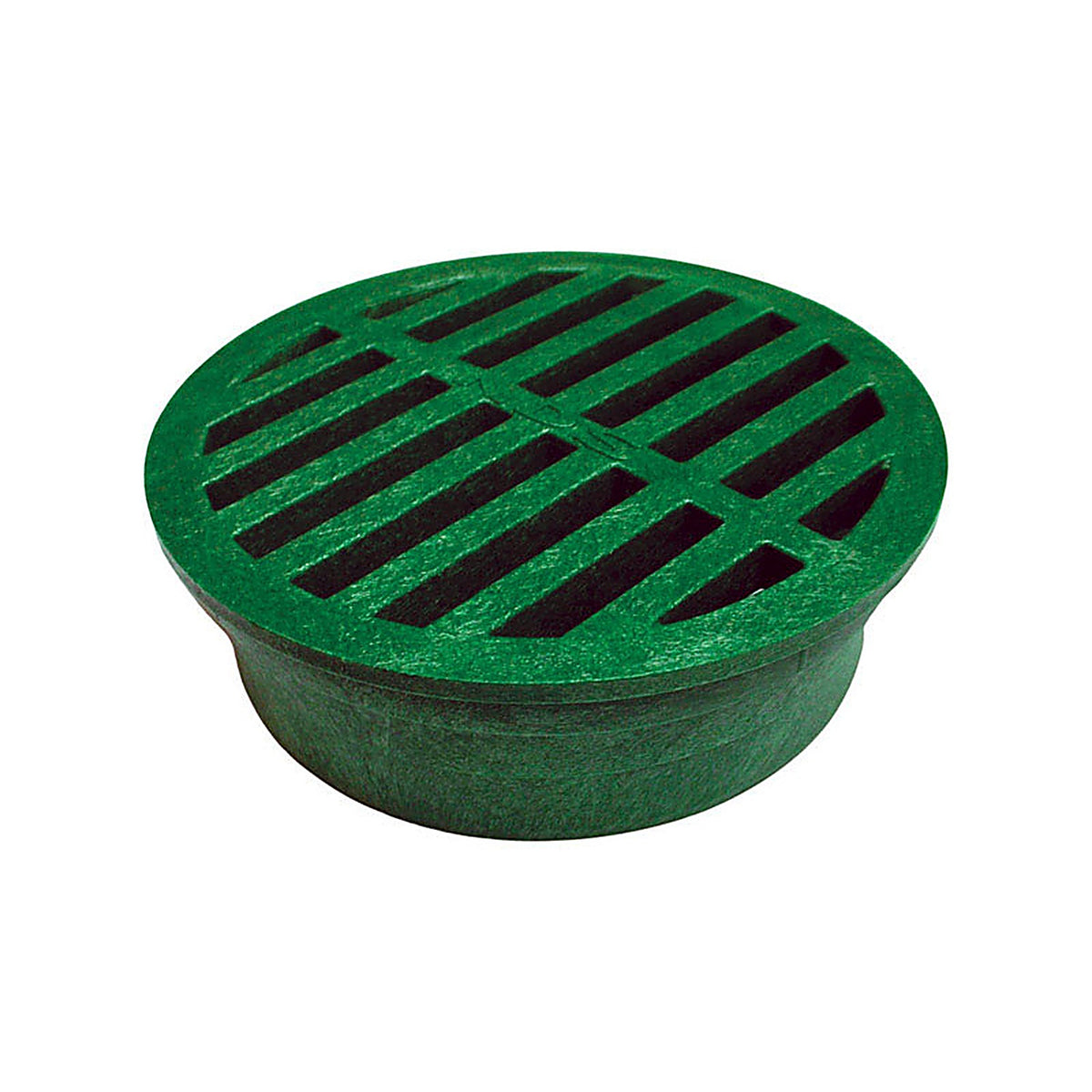 NDS 13 4 in. Green Round Polyolefin Drain Grate