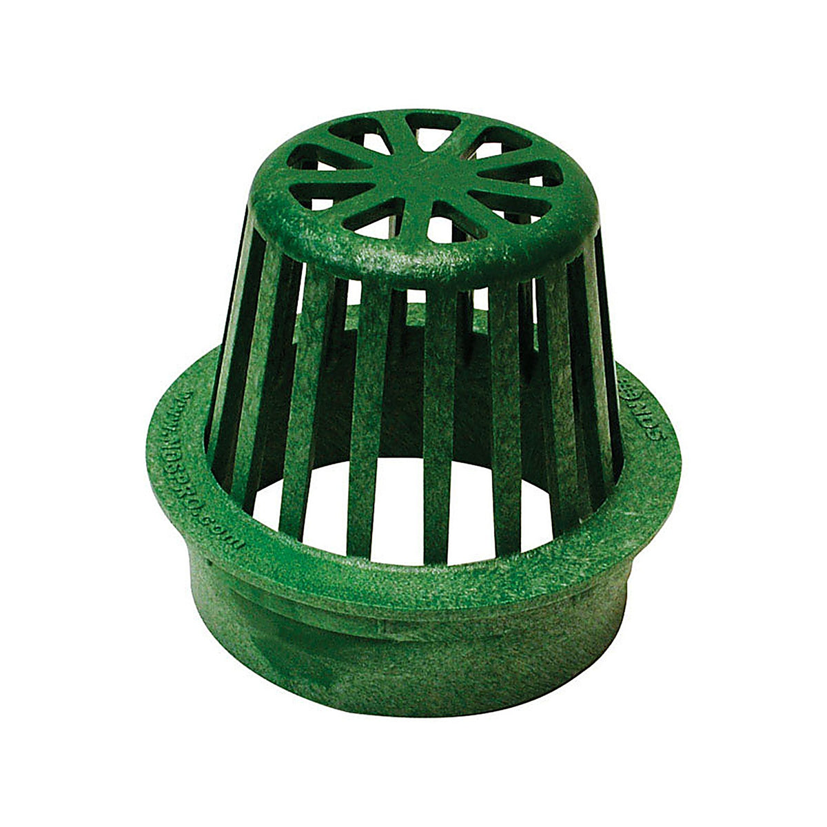 NDS 75 4 in. Green Round Polyolefin Atrium Grate