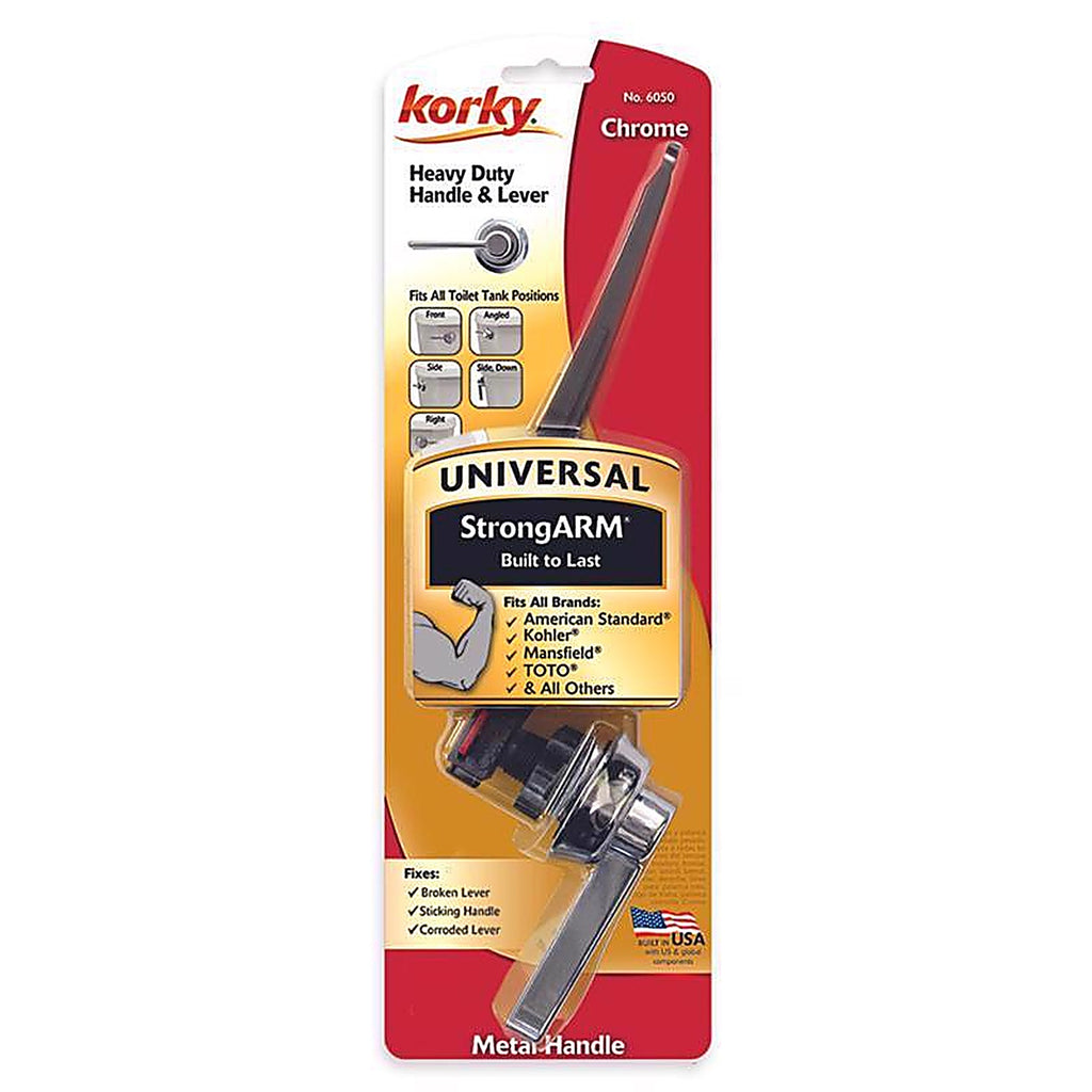 Korky 6050BP StrongARM Classic Style, Chrome Tank Lever