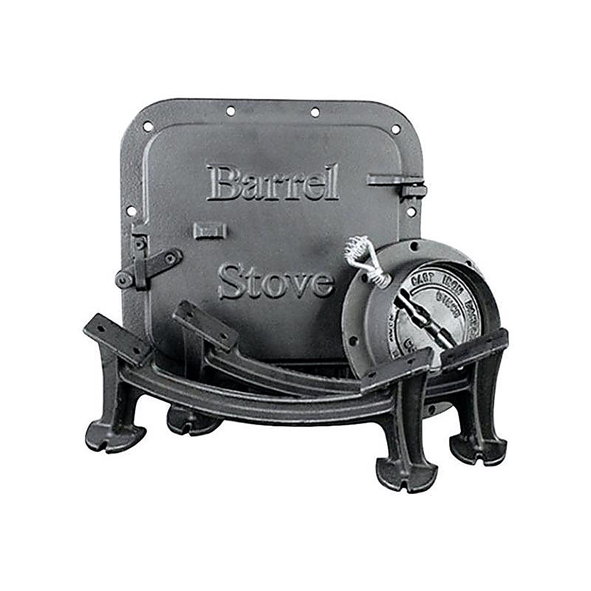 US Stove BSK1000 Iron Elegant Barrel Stove Kit