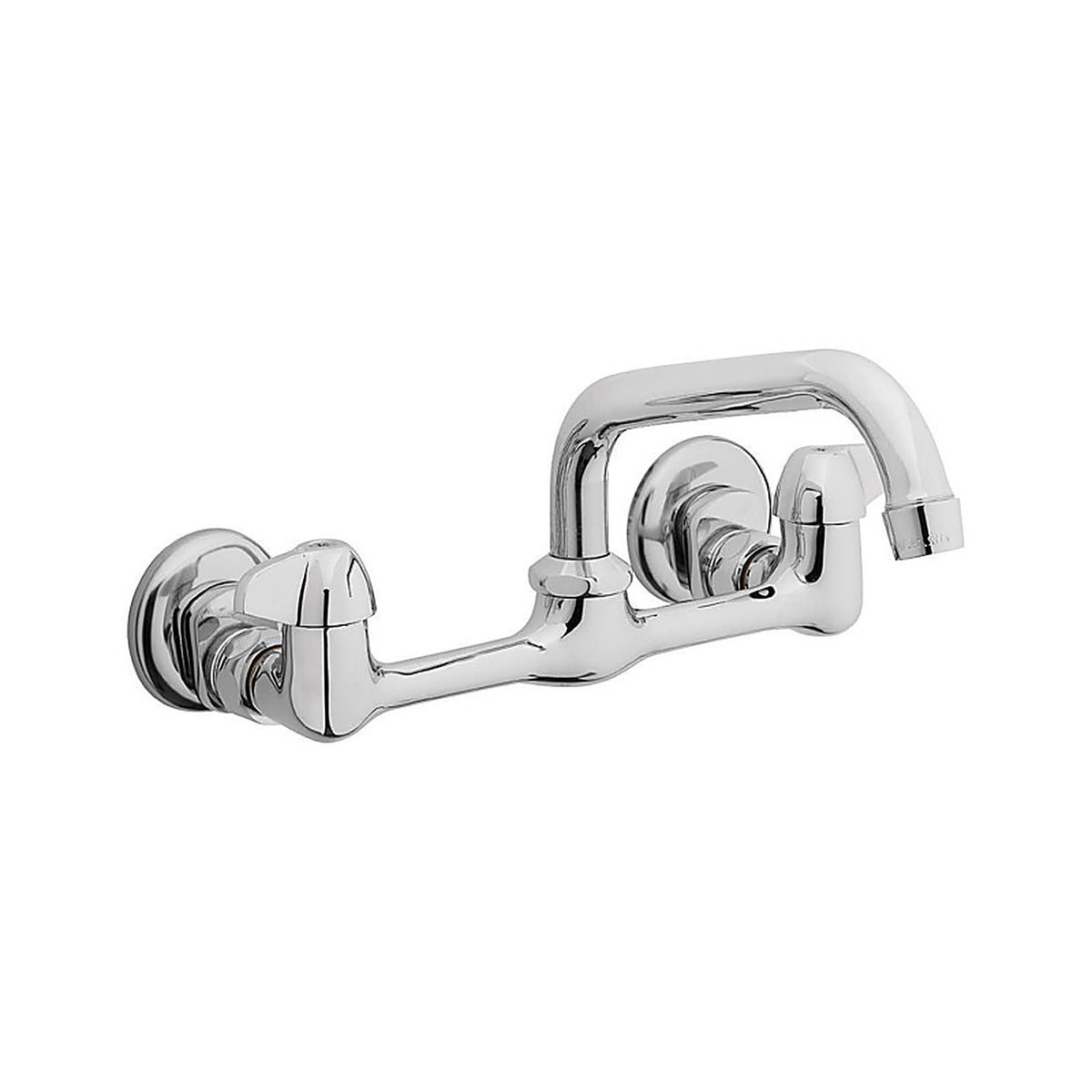 Homewerks 3190-43-CH-BC-Z Wall Mount Two Handle Chrome Kitchen Faucet
