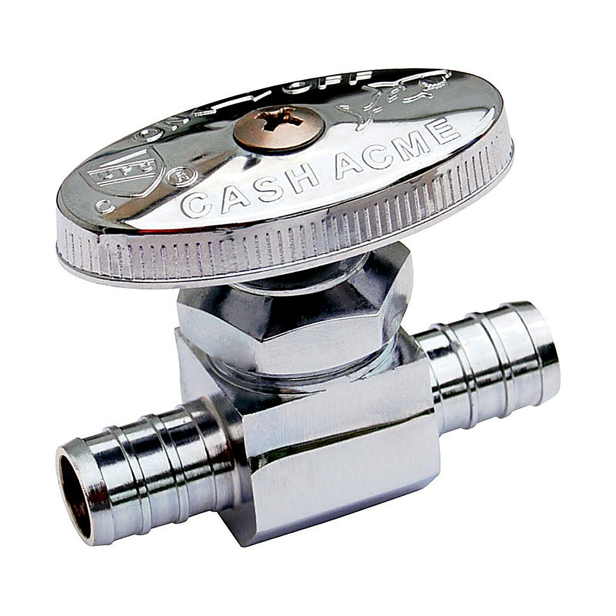 Sharkbite 23063LF PEX 1/2 in. PEX Barb x 1/2 in. Brass Stop Valve