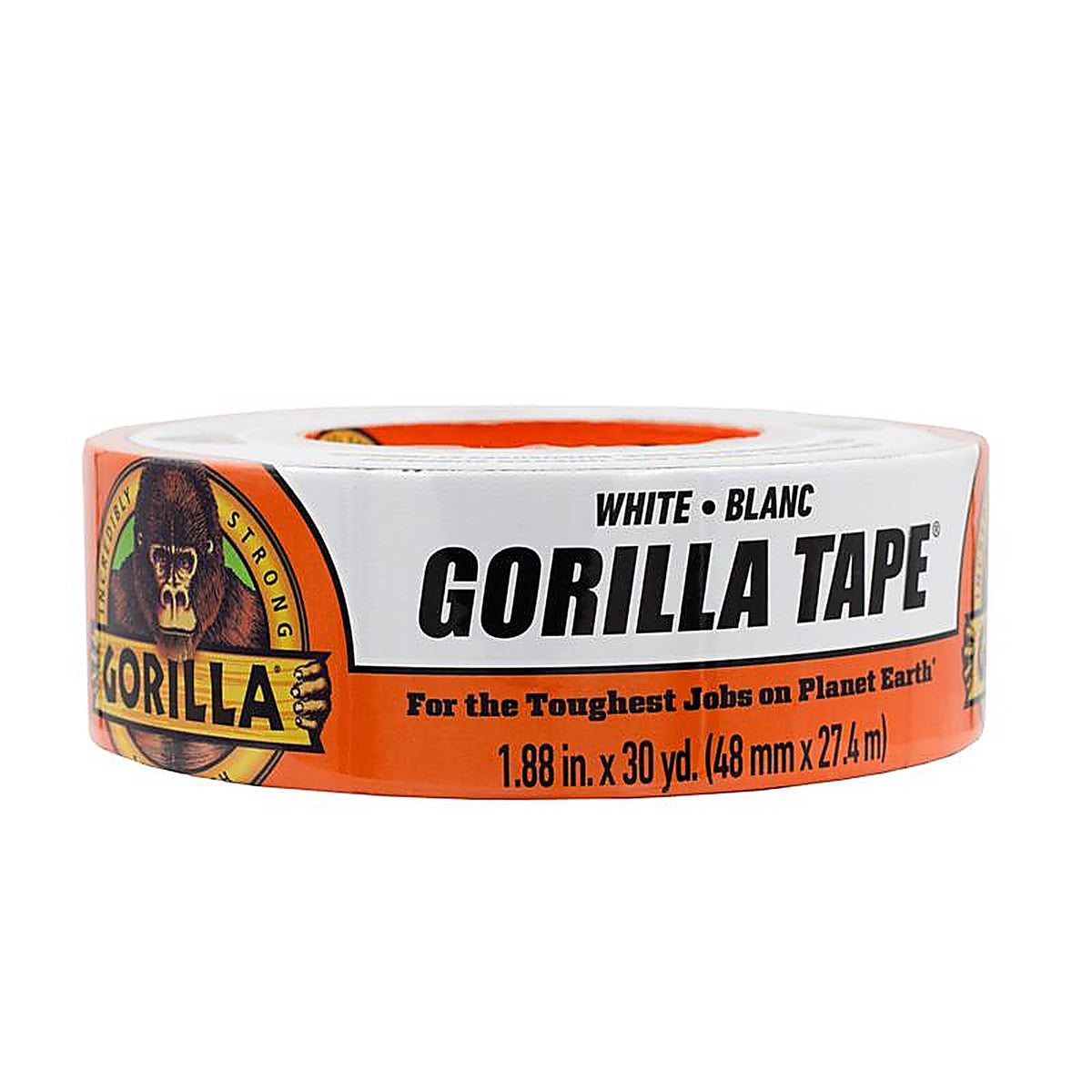 Gorilla 6025001 1.88 in. W x 30 yd. L White Duct Tape