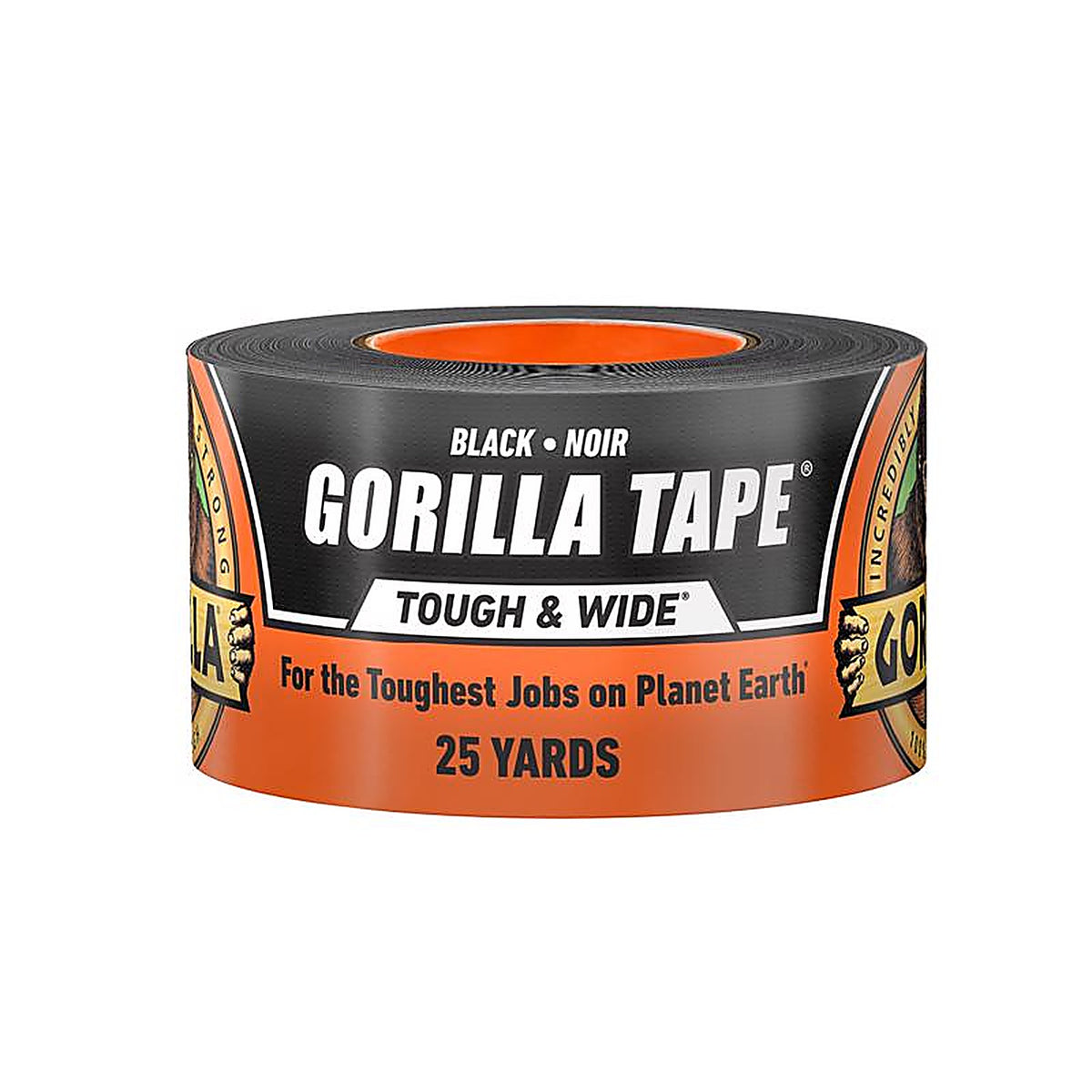 Gorilla 106425 2.88 in. W x 25 yd. L Black Duct Tape