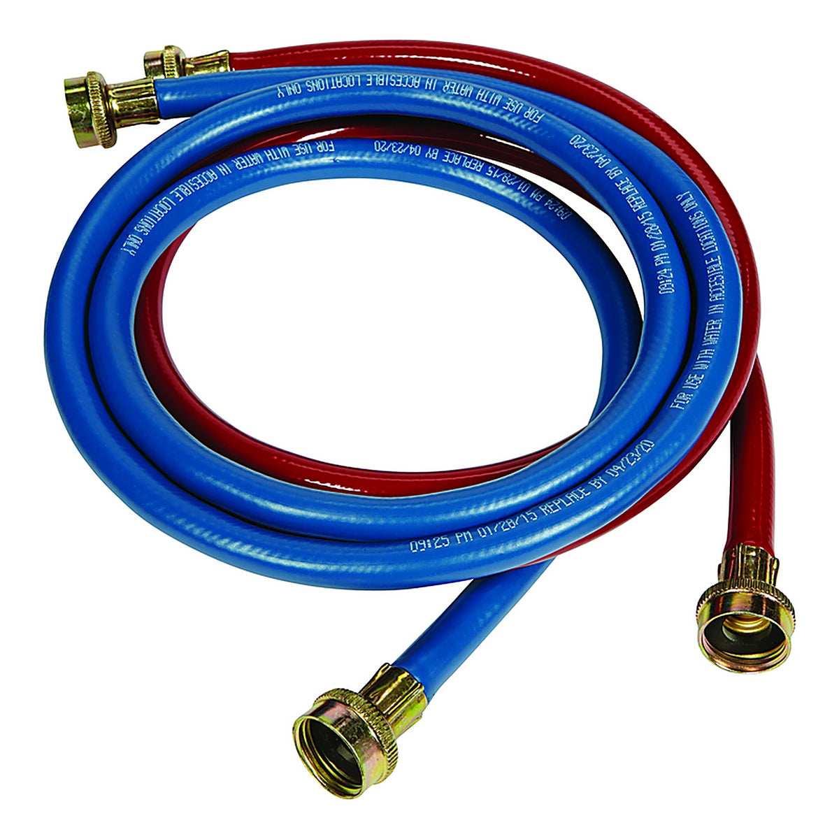 UDP WA6RB7004 3/8 in. Dia. x FGH x 3/4 Dia. x 4 ft. L FGT Rubber Washing Machine Supply Line