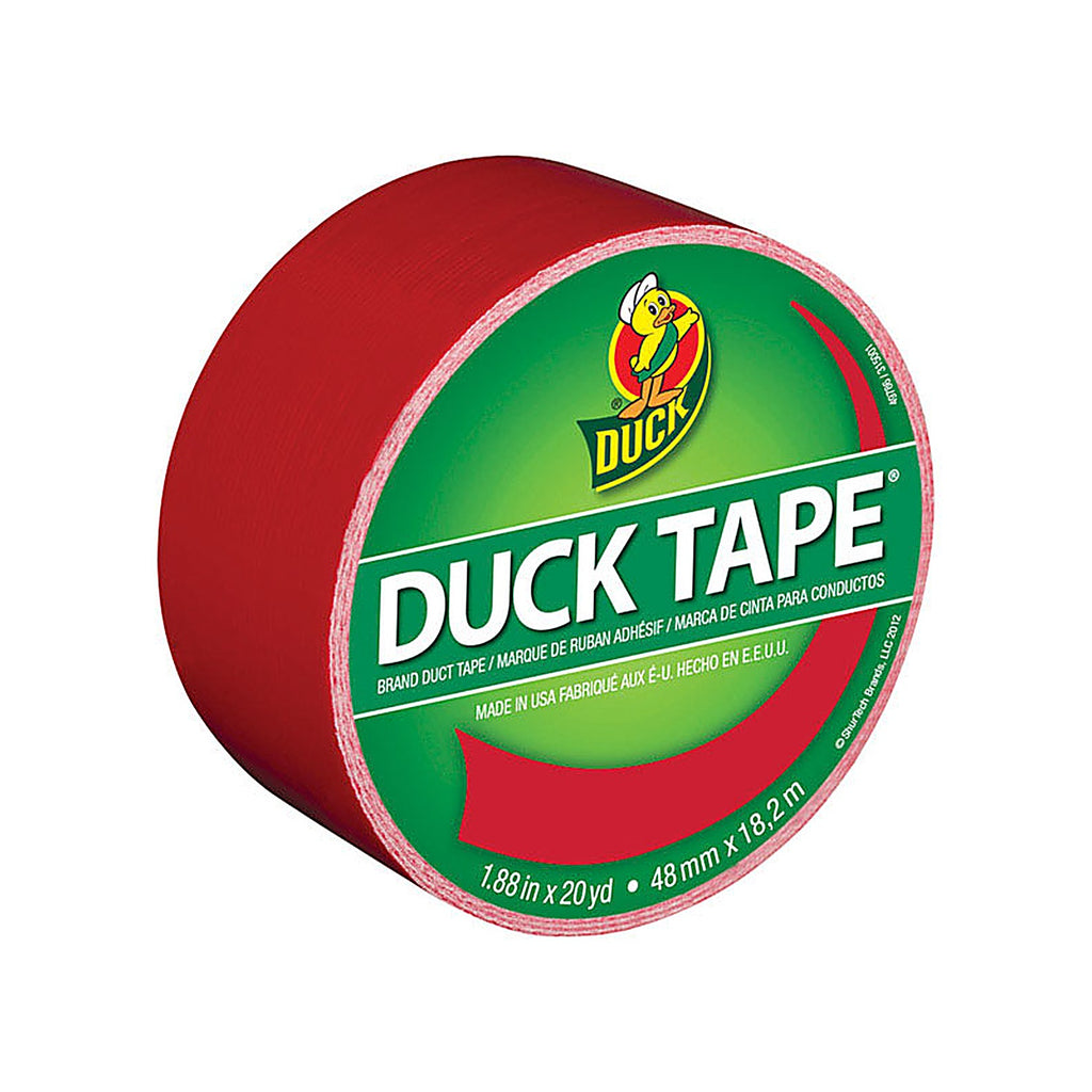 Duck 1265014 1.88 in. W x 20 yd. L Red Solid Duct Tape