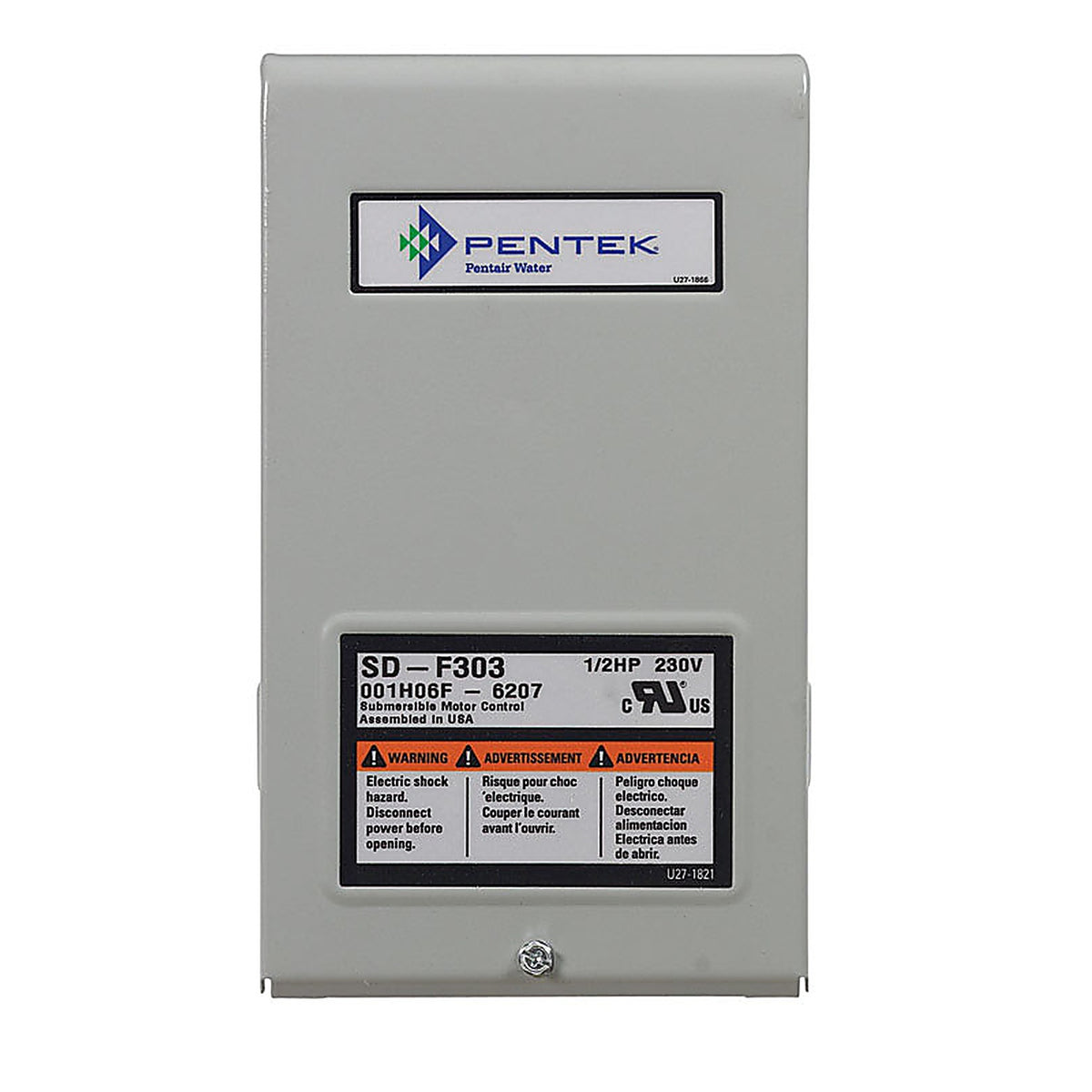 Fairbanks FP217-810-P2 Parts 2O 3.4 in. H x 9 in. W x 5.2 in. L Pump Control Box