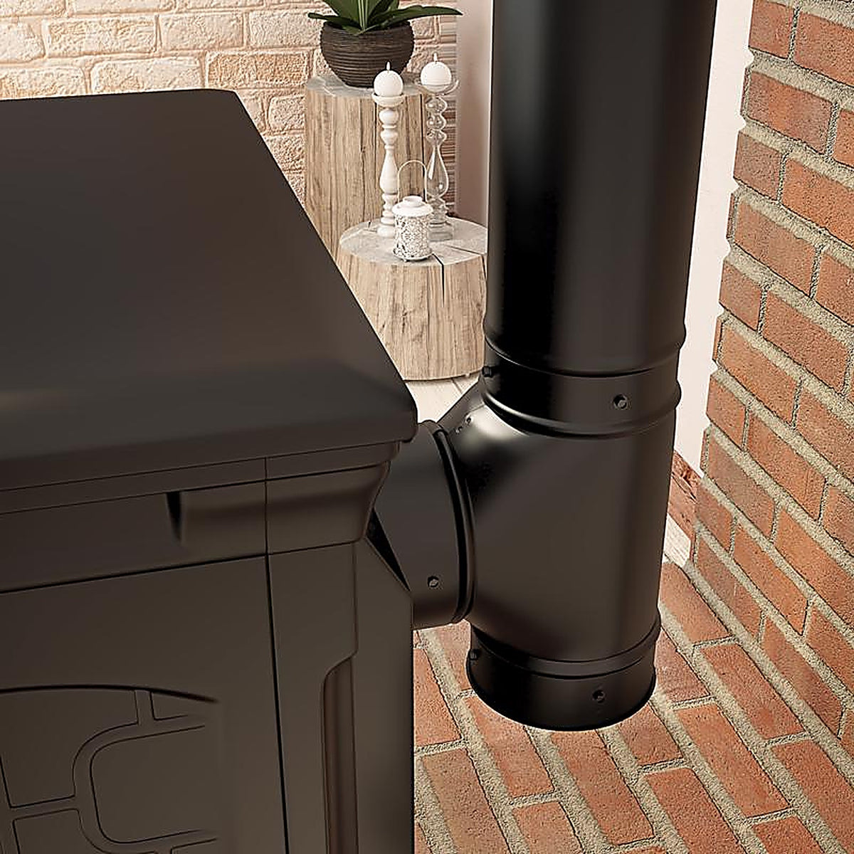 Imperial BM0029 6 in. Dia. Galvanized steel Stove Pipe Cap