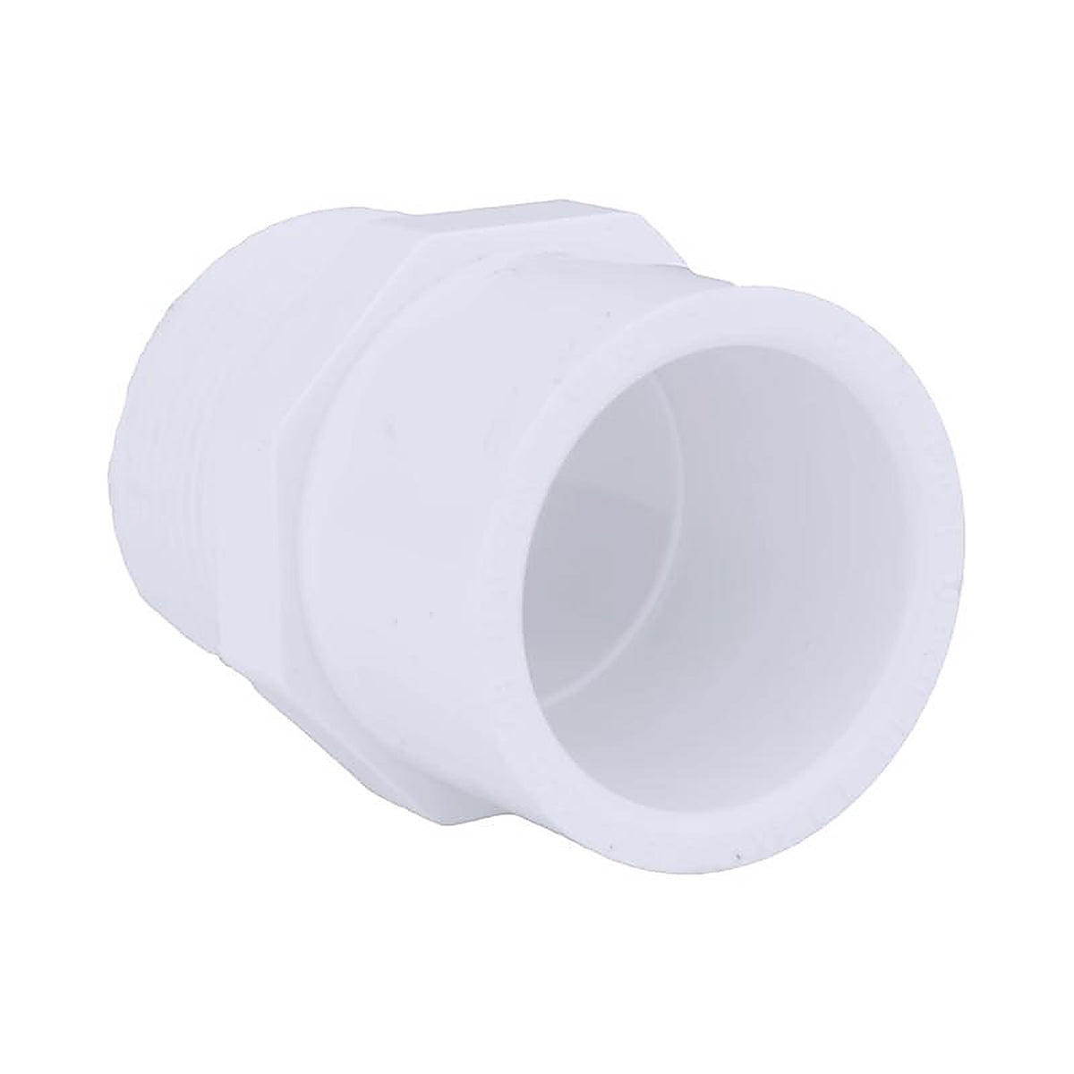Charlotte Pipe PVC 02110 1100 Schedule 40 1-1/4 in. MPT x 1-1/2 in. Dia. Slip PVC Adapter