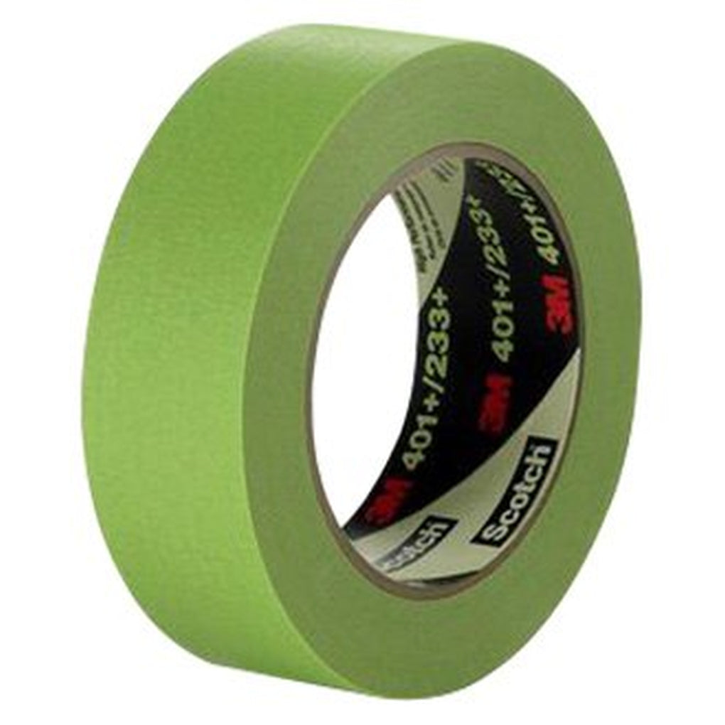 3M 46338 Scotch Performance Green Masking Tape 233+, 36 mm width (1.41 inches), 46338