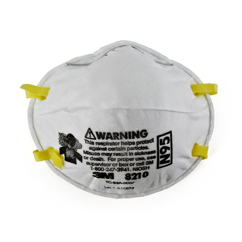 3M 46457 White Standard N95 Molded Cup Particulate Respirator 20/Pack 70070314394