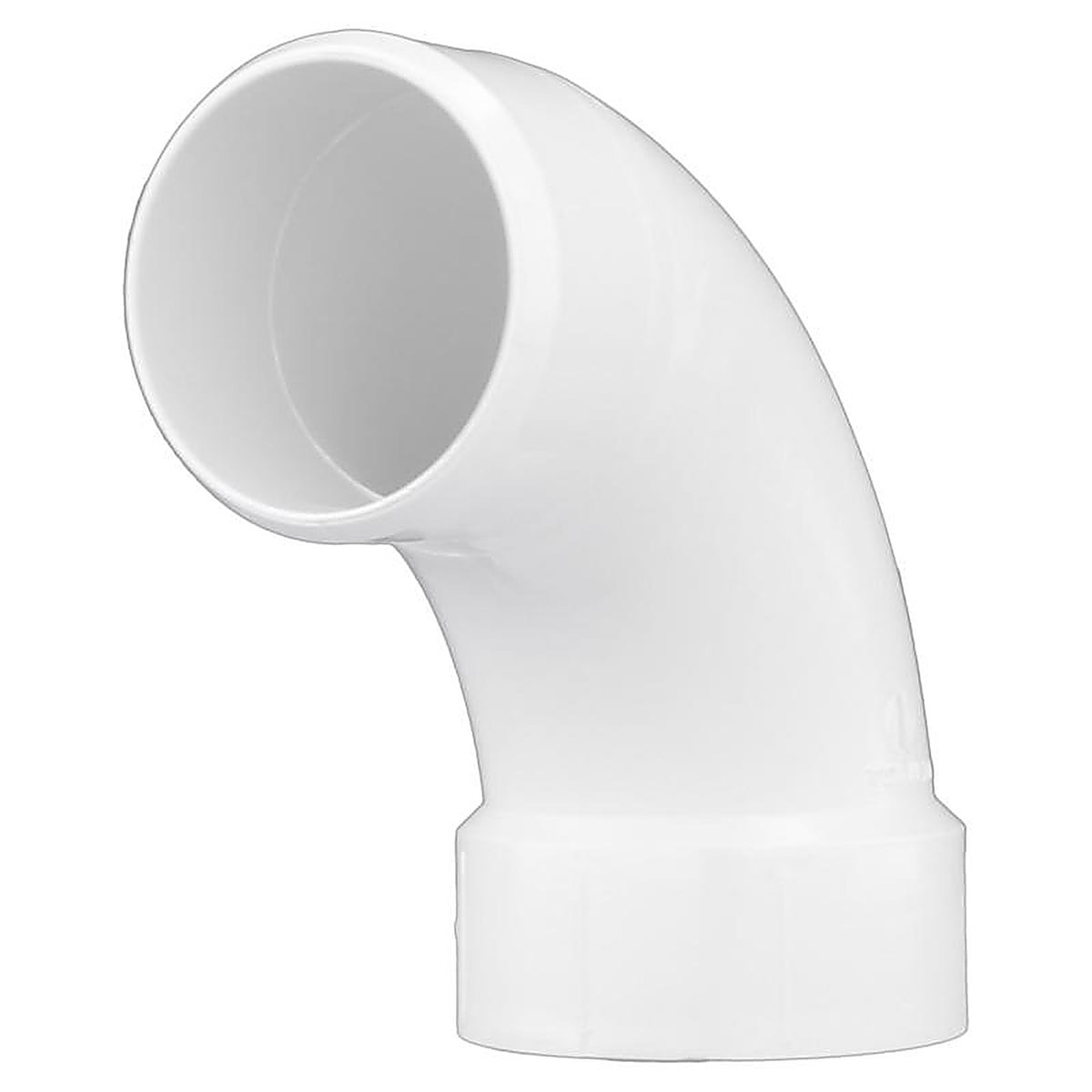 Charlotte Pipe PVC 00309 1000 Schedule 40 3 in. Spigot x 3 in. Dia. Hub PVC 90 Degree Elbow