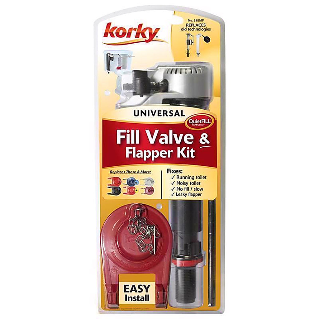Korky 818MP Korky QuietFILL Platinum Fill Valve And Flapper Kit