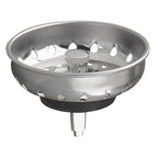 Plumb Pak PP820-22 3-1/2 in. Dia. Natural Stainless Steel Strainer Basket