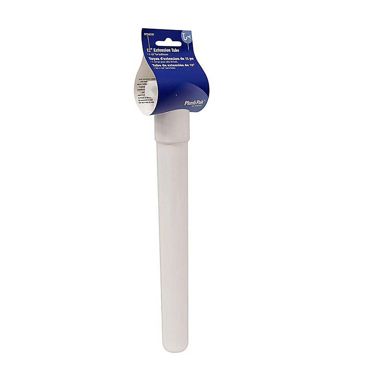 Plumb Pak PP945W 1-1/4 in. Dia. x 12 in. L Plastic Extension Tube