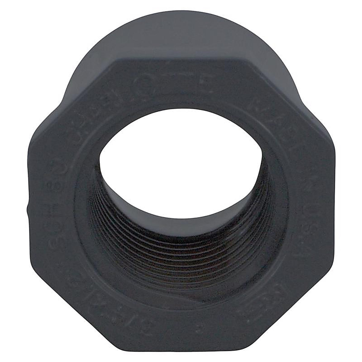 Charlotte Pipe PVC081082200 Schedule 80 1 in. Spigot x 3/4 in. Dia. FPT PVC Reducing Bushing