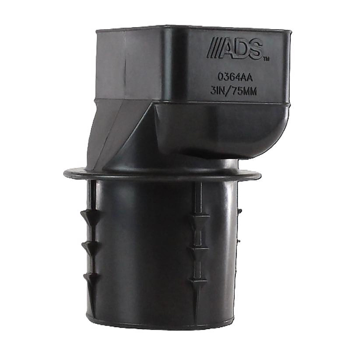 Advanced Drainage 0364AA 3-1/4 in. Barb x 2 in. Dia. Barb Polyethylene Downspout Adapter